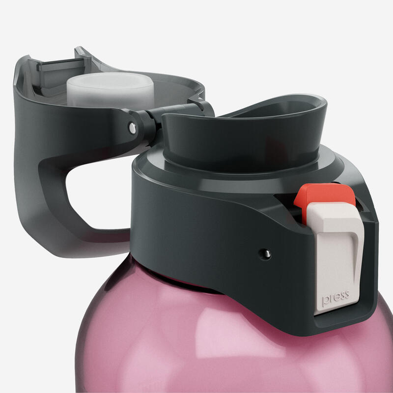 Bidon 500 Ecozen® cu capac și deschidere rapidă Drumeție 0,8L Roz
