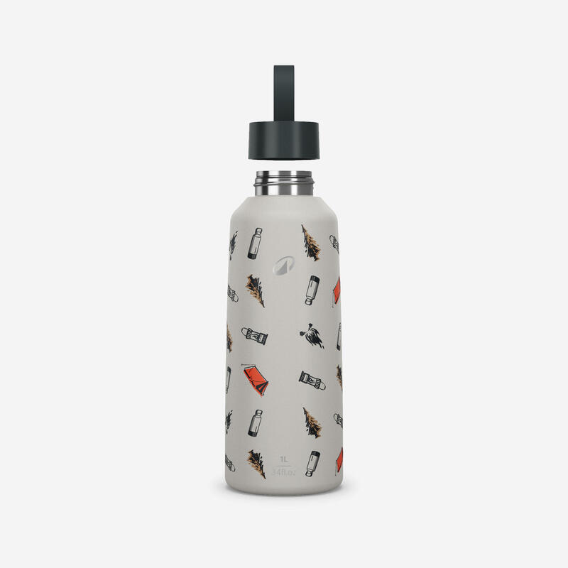 Bidon inox cu capac cu filet 100 Drumeție 1L Camp