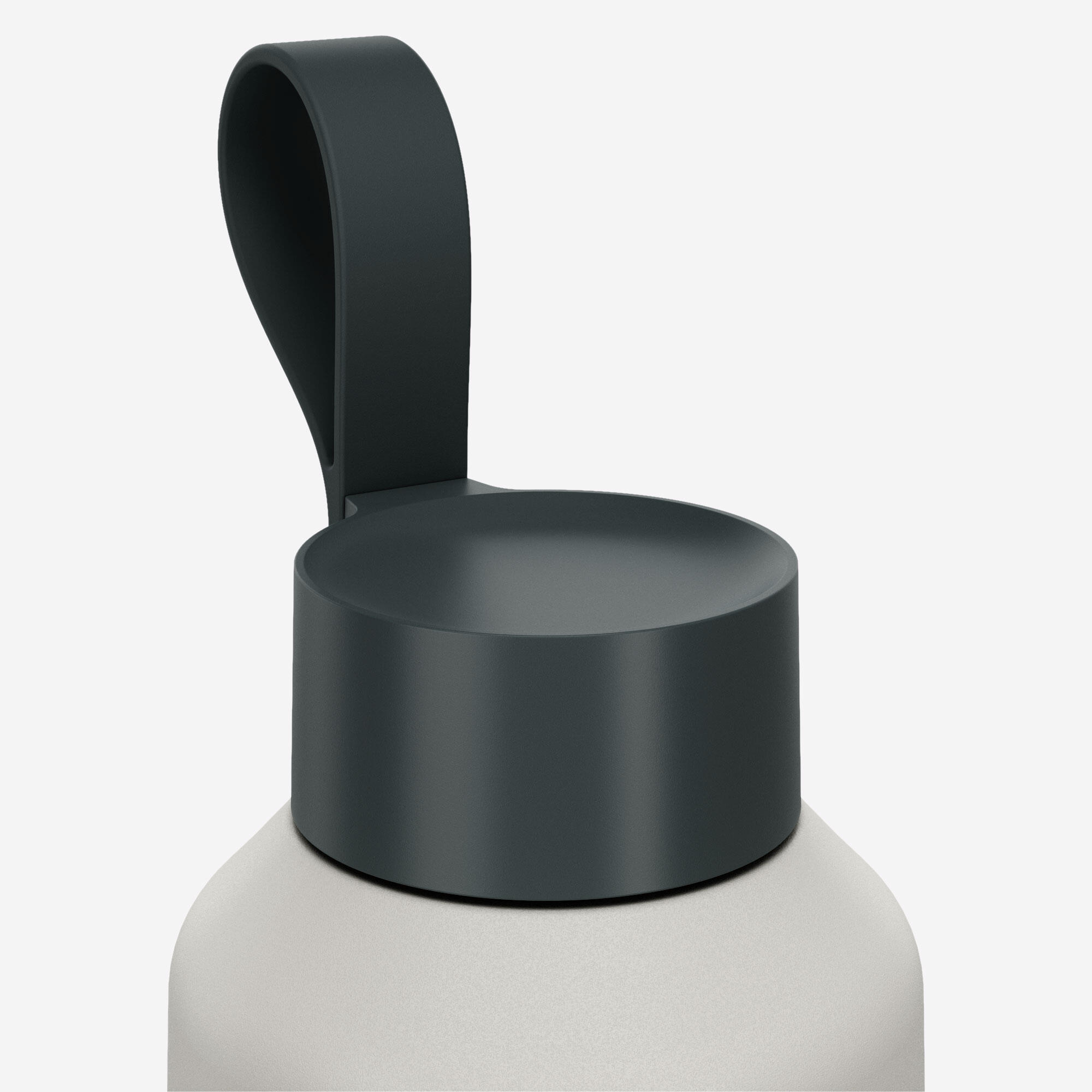 Stainless Steel Hiking Water Bottle with Screw Cap 1 L - QUECHUA