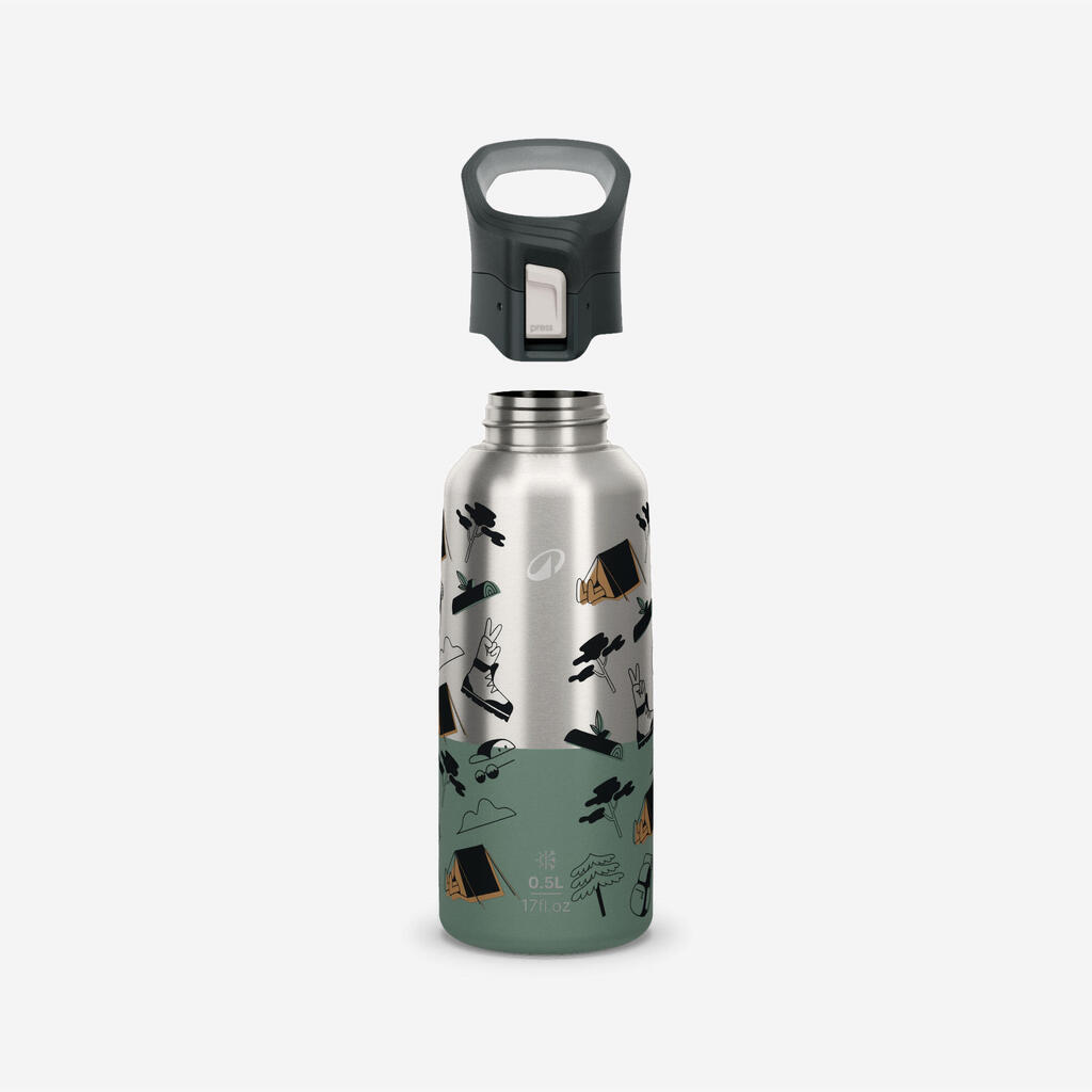 Gourde 900 isotherme inox 0,5L bouchon à ouverture rapide pour la randonnée