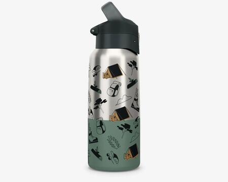 Garrafa Térmica de Trilha em Inox 500ml Quechua Verde
