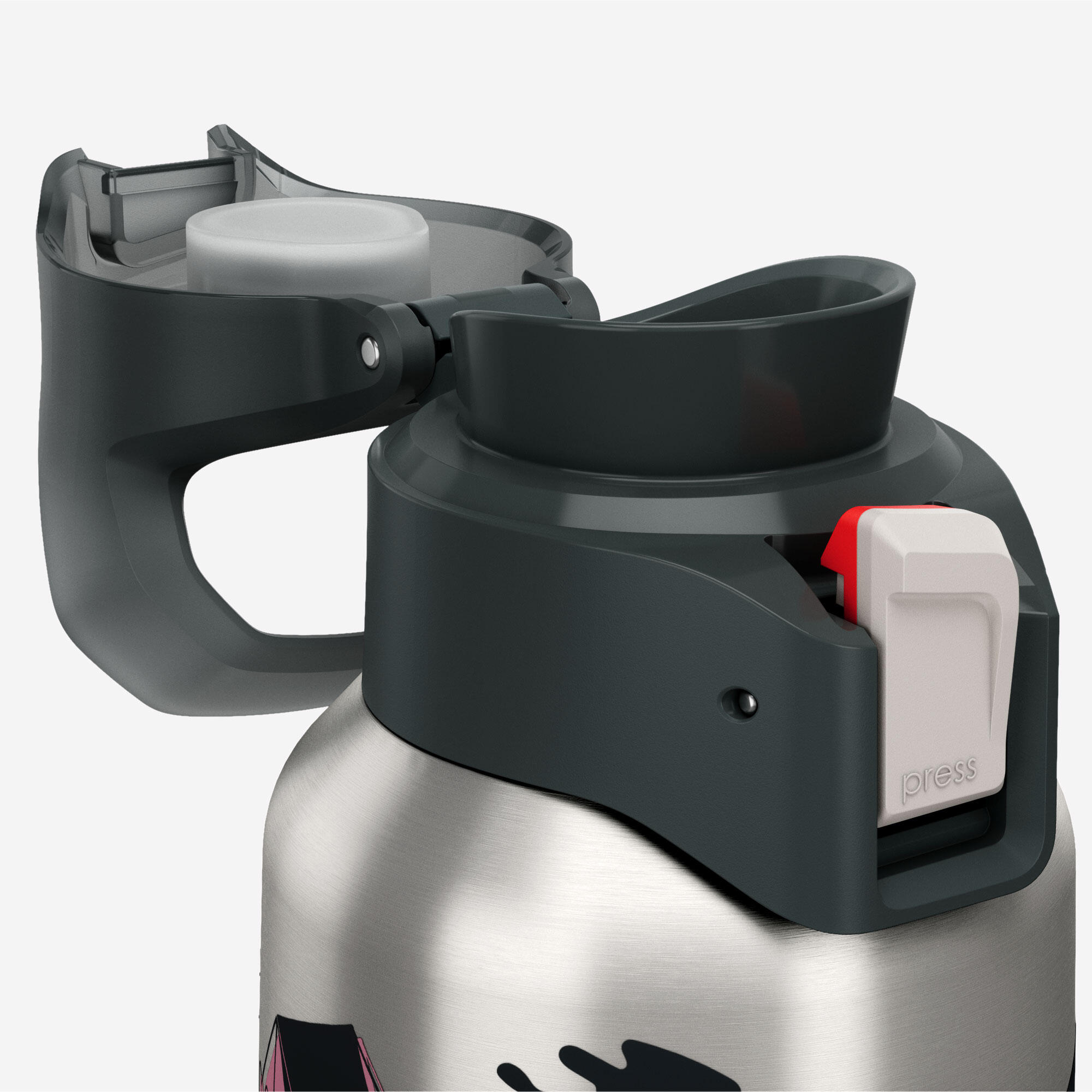 0.5 L insulated stainless steel flask 900 with quick-release cap for hiking 3/8