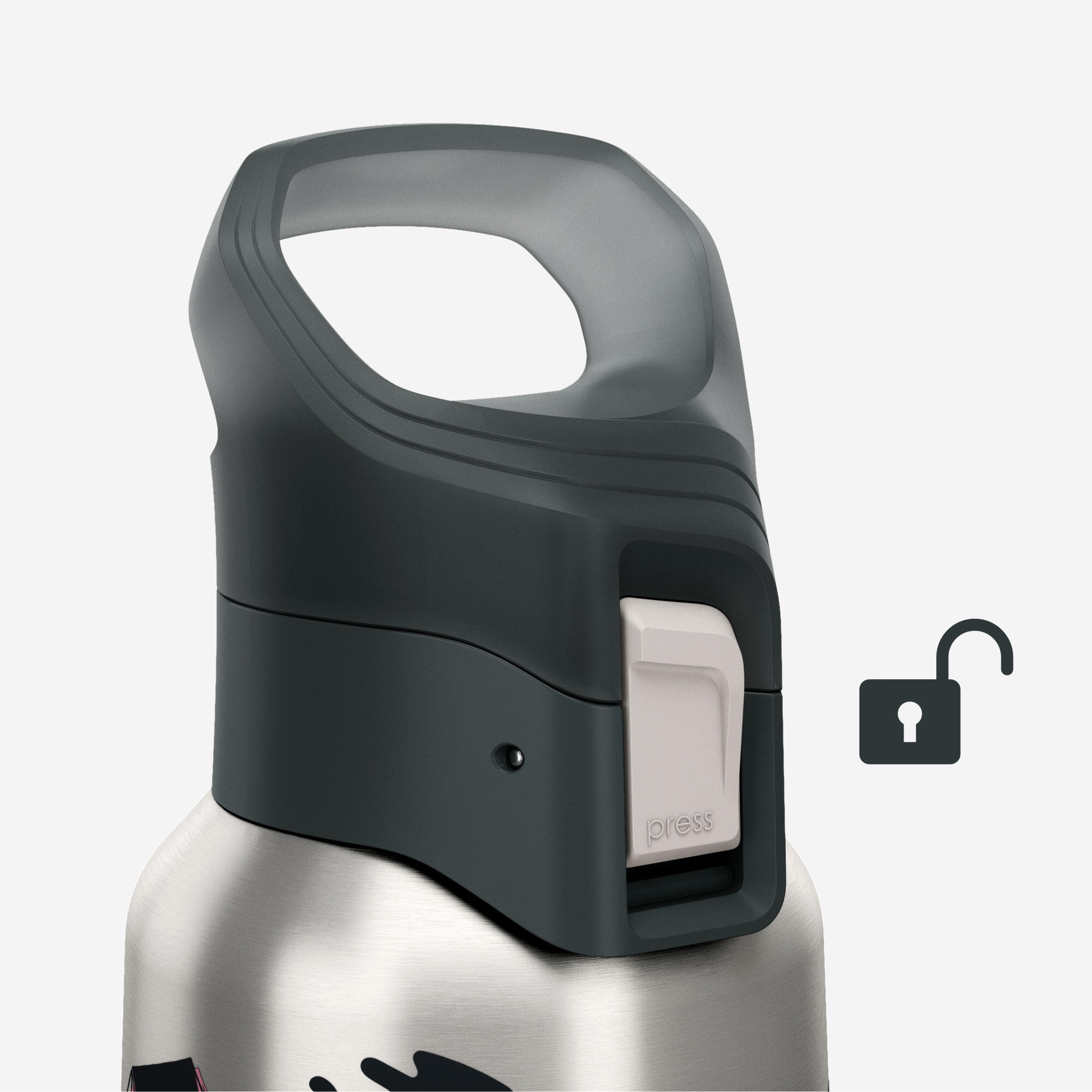 0.5 L insulated stainless steel flask 900 with quick-release cap for hiking 6/8