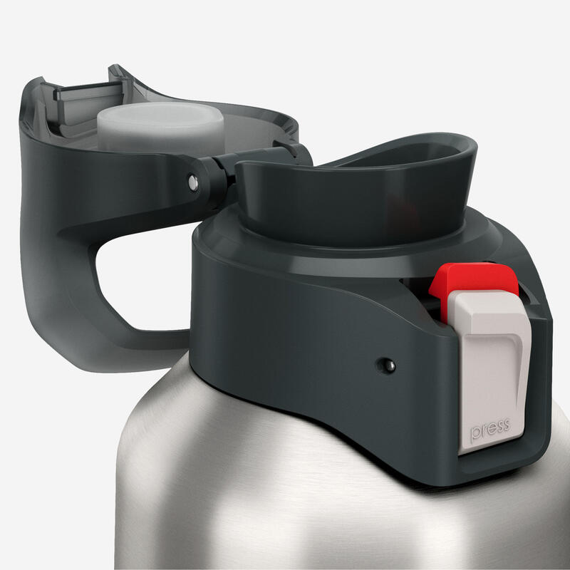 Cantil 900 isotérmico inox 1L tampa abertura rápida para caminhada - caqui