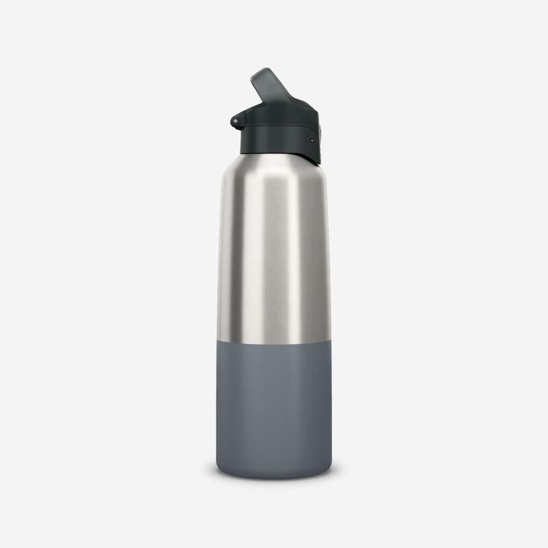 Gourde 900 isotherme inox 1L bouchon à ouverture rapide pour la randonnée - gris pour les clubs et collectivités | Decathlon Pro Gourde 900 isotherme inox 1L bouchon à ouverture rapide pour la randonnée - gris pour les clubs et collectivités | Decathlon Pro