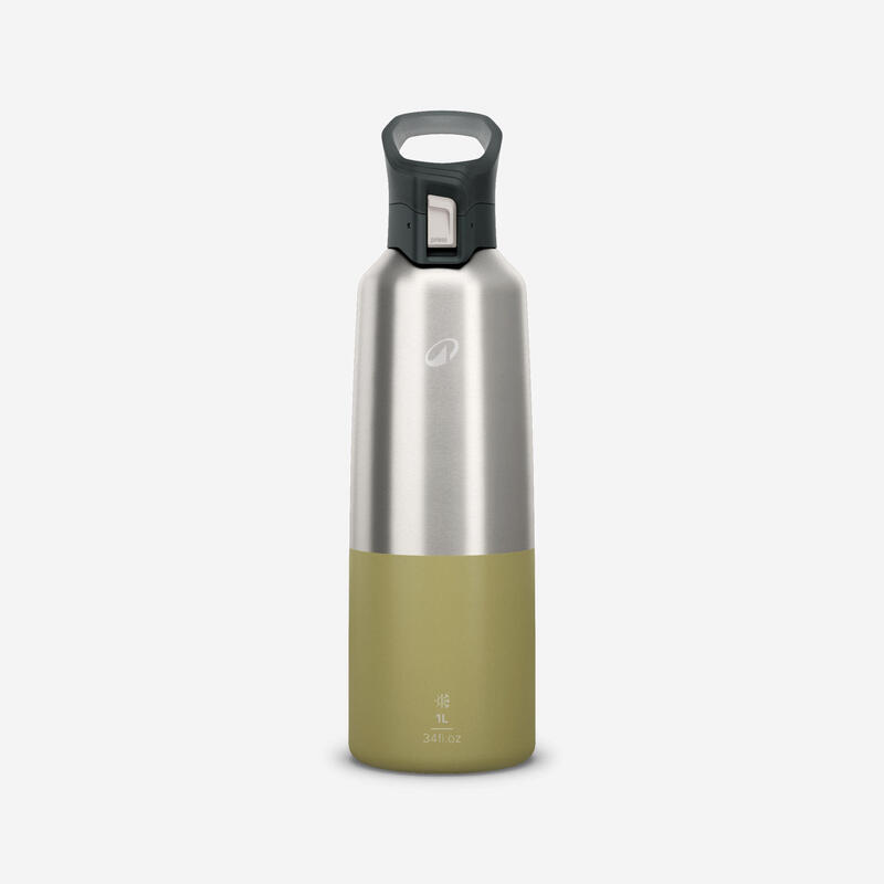 Cantil 900 isotérmico inox 1L tampa abertura rápida para caminhada - caqui                      3 cores disponíveis
 16,90€  QUECHUA Cantil 900 isotérmico inox 1L tampa abertura rápida para caminhada - caqui  (1990)A partir de 2 horas    