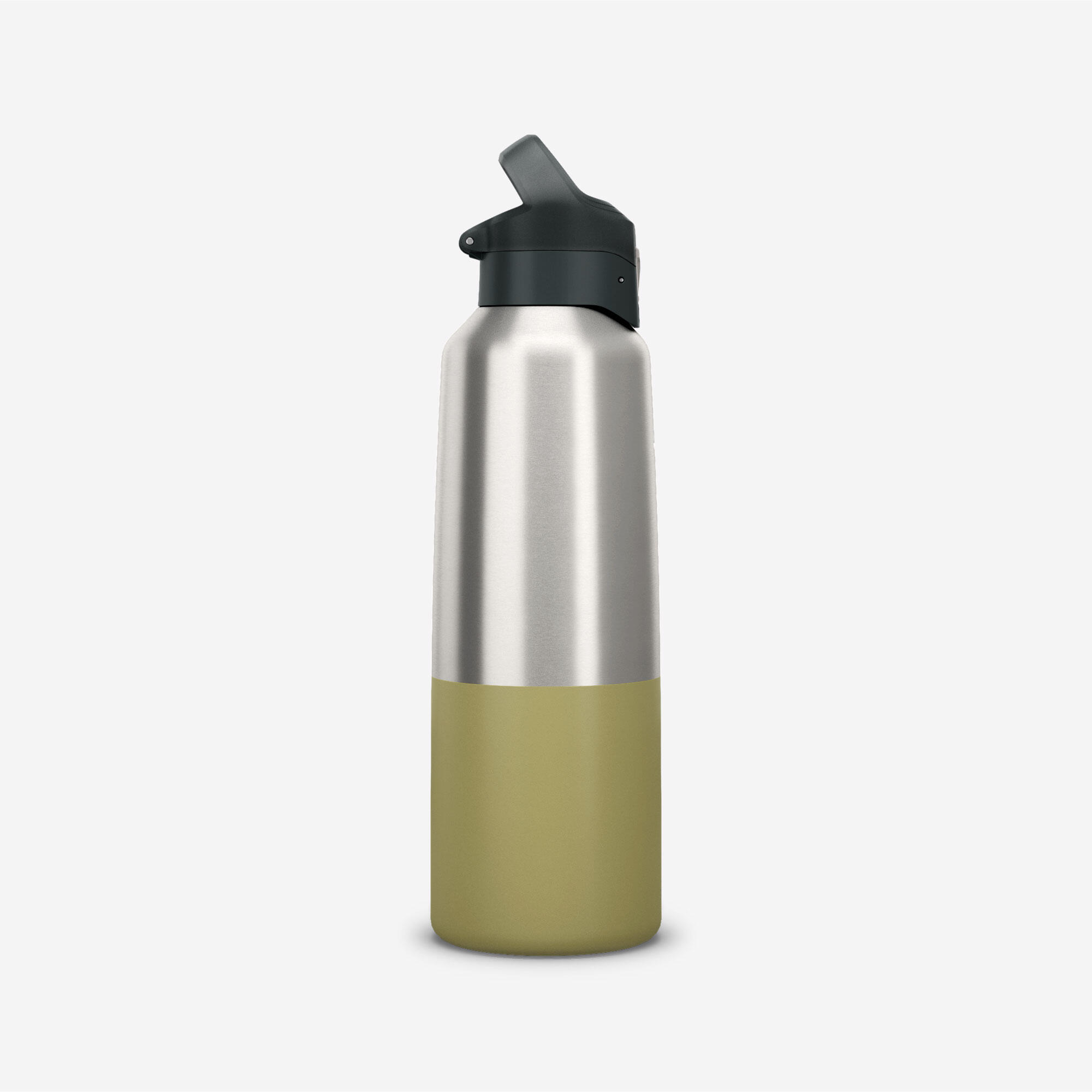 1L insulated stainless steel flask 900 with quick-release cap for hiking - Khaki 8/8