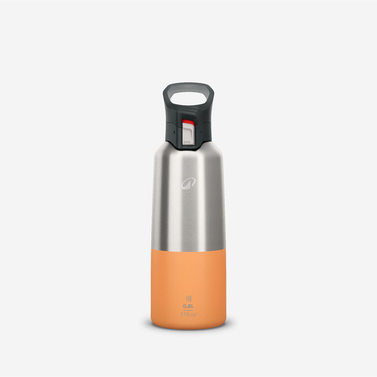 Gourde 900 isotherme inox 0,8L bouchon à ouverture rapide pour la randonnée