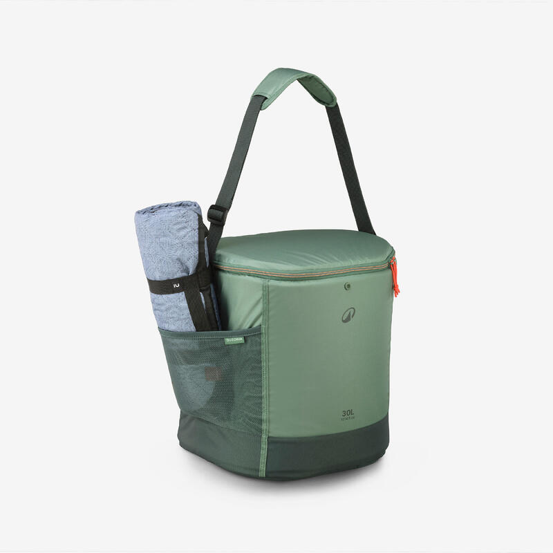 Geantă frigorifică 100 flexibilă și compactă pentru camping 30L Verde