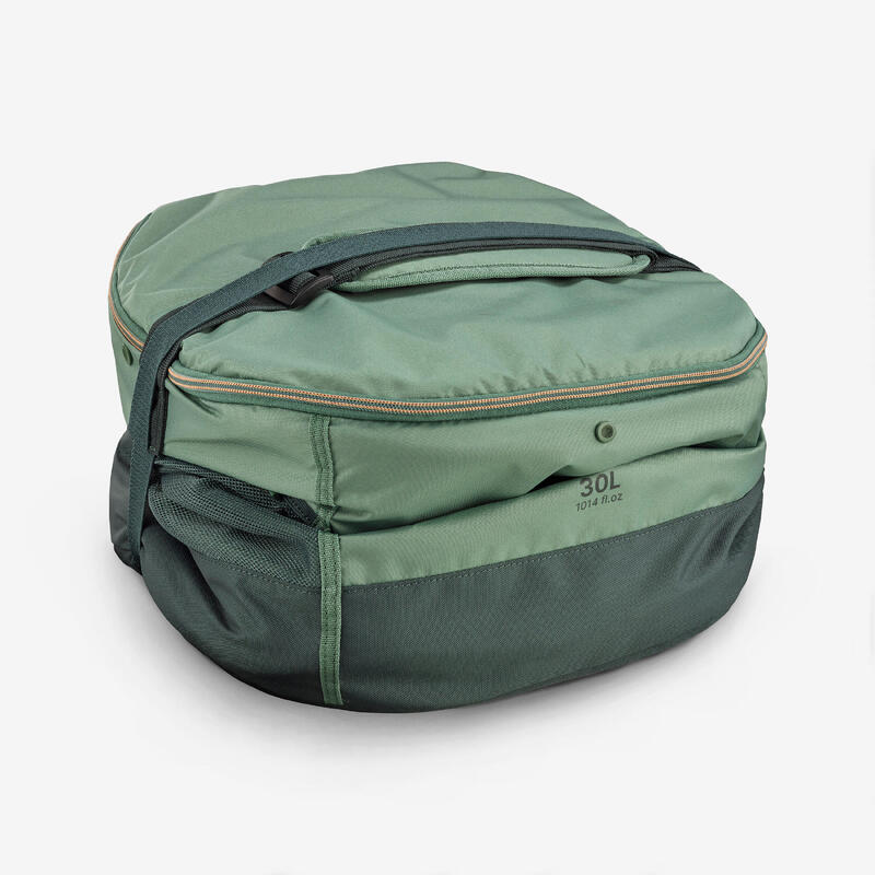 Geantă frigorifică 100 flexibilă și compactă pentru camping 30L Verde
