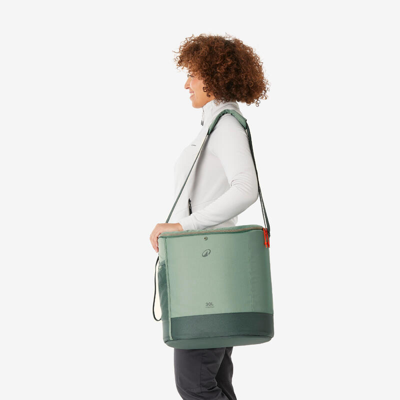 Geantă frigorifică 100 flexibilă și compactă pentru camping 30L Verde