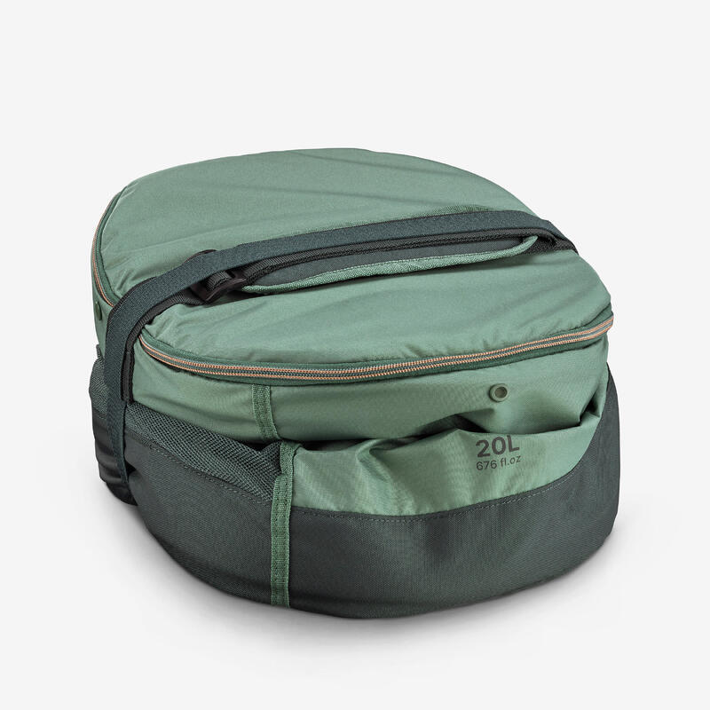 Geantă frigorifică 100 flexibilă și compactă pentru camping 20L Verde