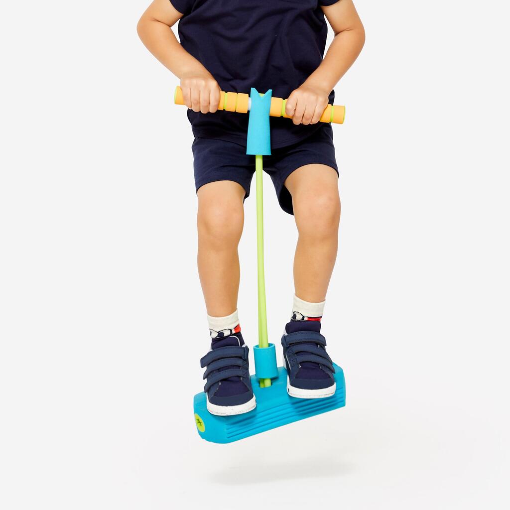 Bâton sauteur en mousse enfant, bleu