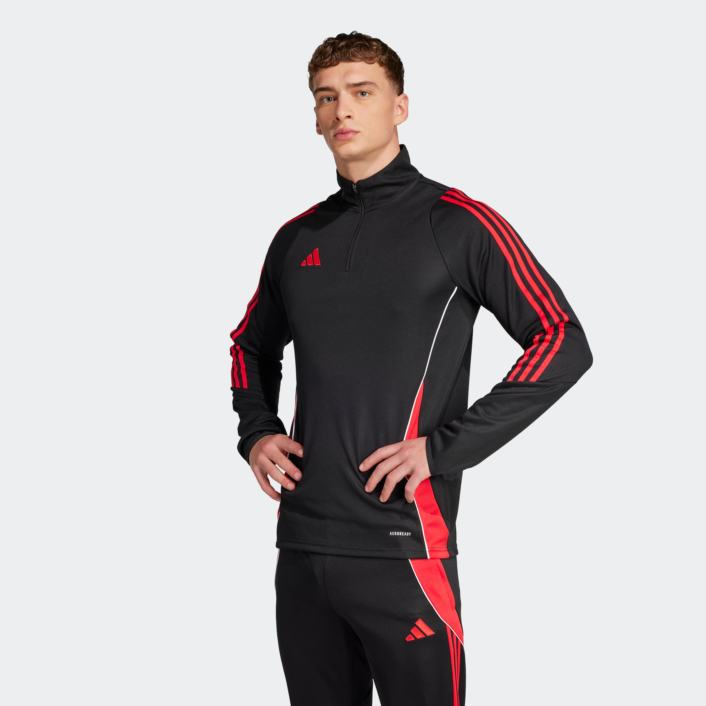Haut d'entraînement Tiro 24 Adulte Noir/Rouge 5/7