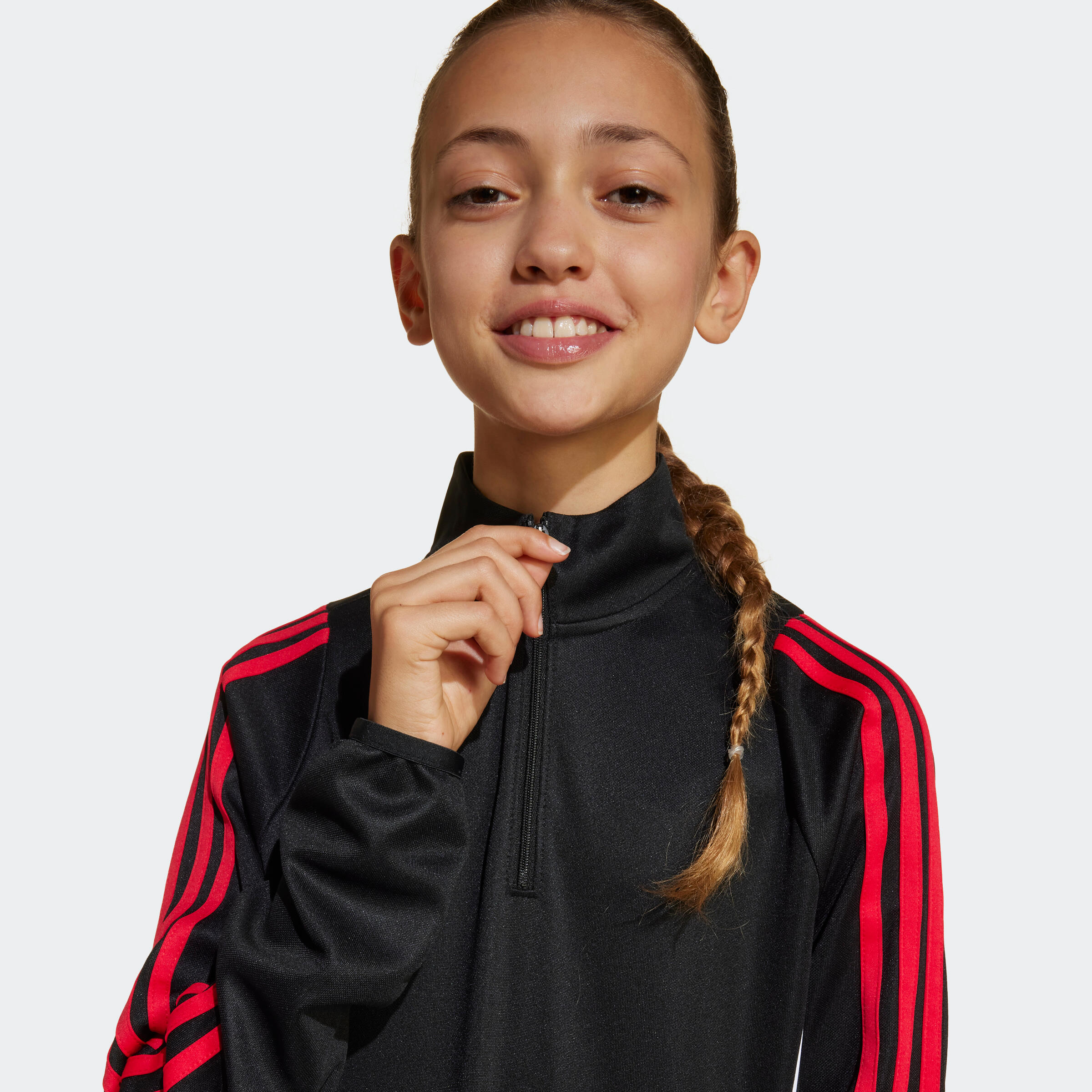 red adidas training top