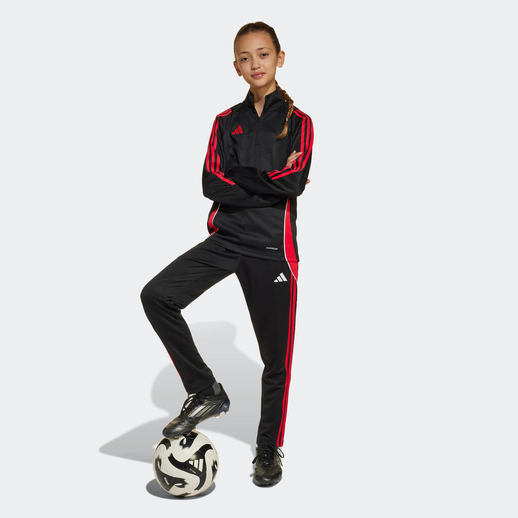 Kids' Training Top Tiro 24 - Black/Purple