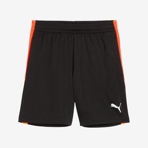 Pantalón corto de fútbol Puma IndividualLIGA Niño Negro/Naranja