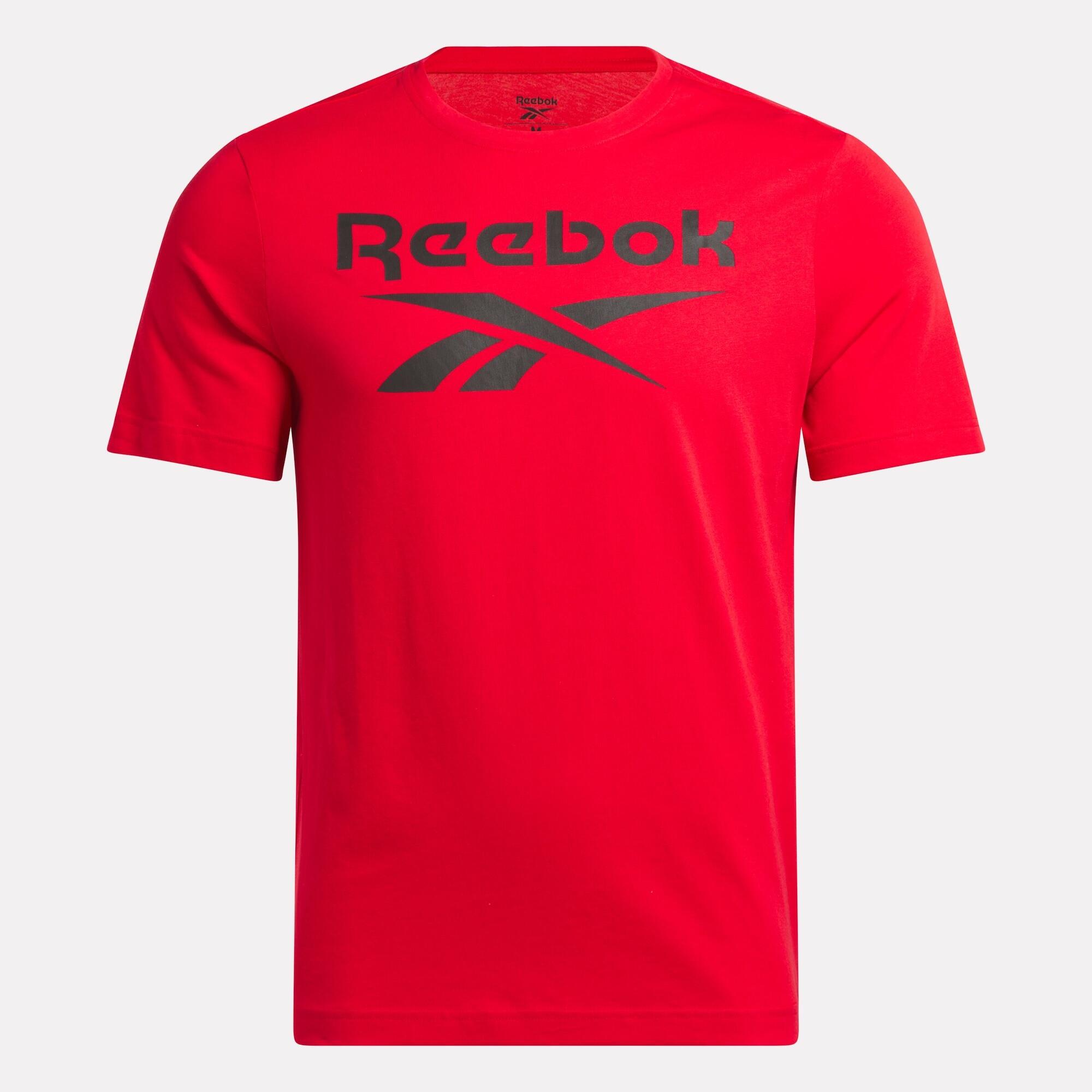 Camiseta Hombre Rojo Algodón Logo 4/5