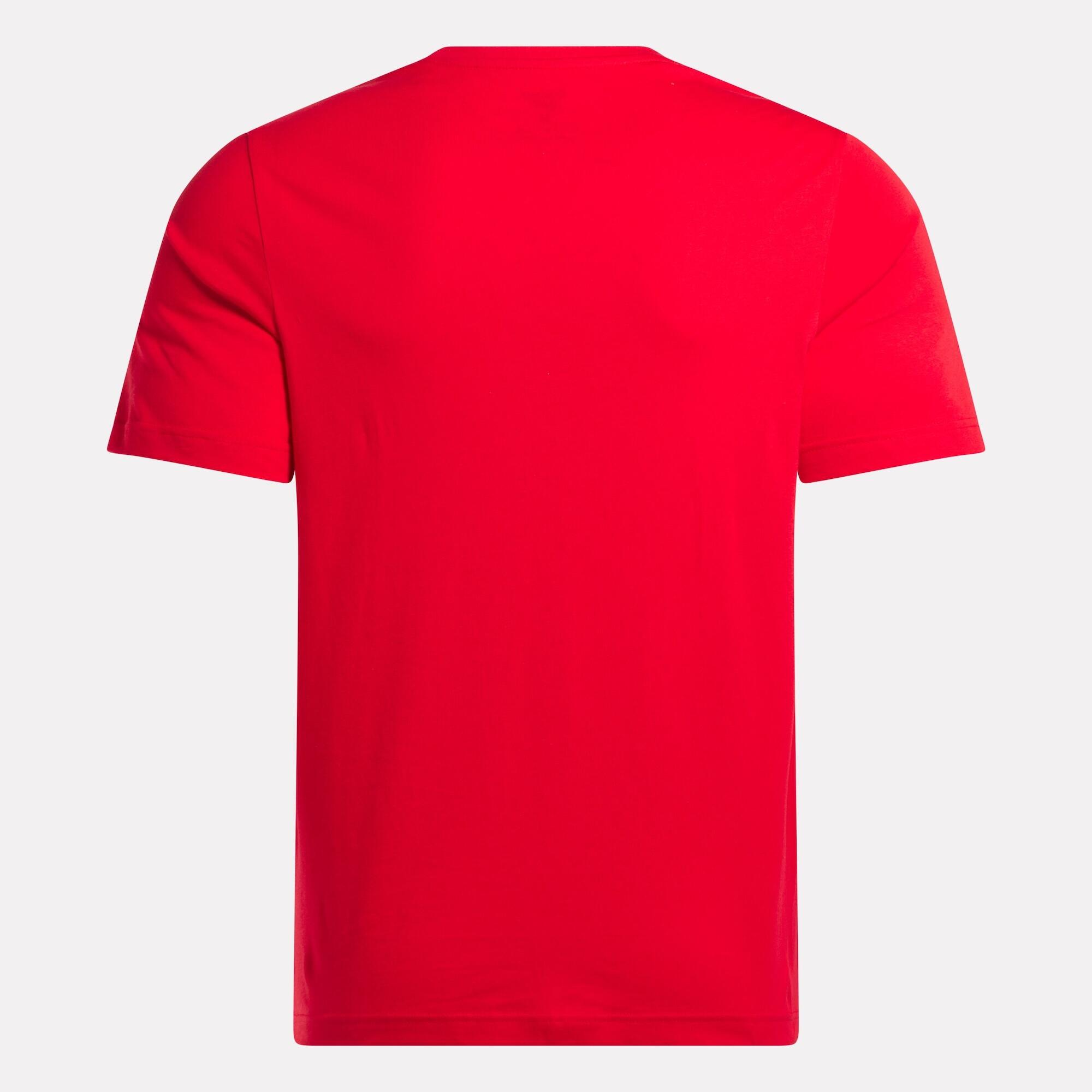 Camiseta Hombre Rojo Algodón Logo 5/5