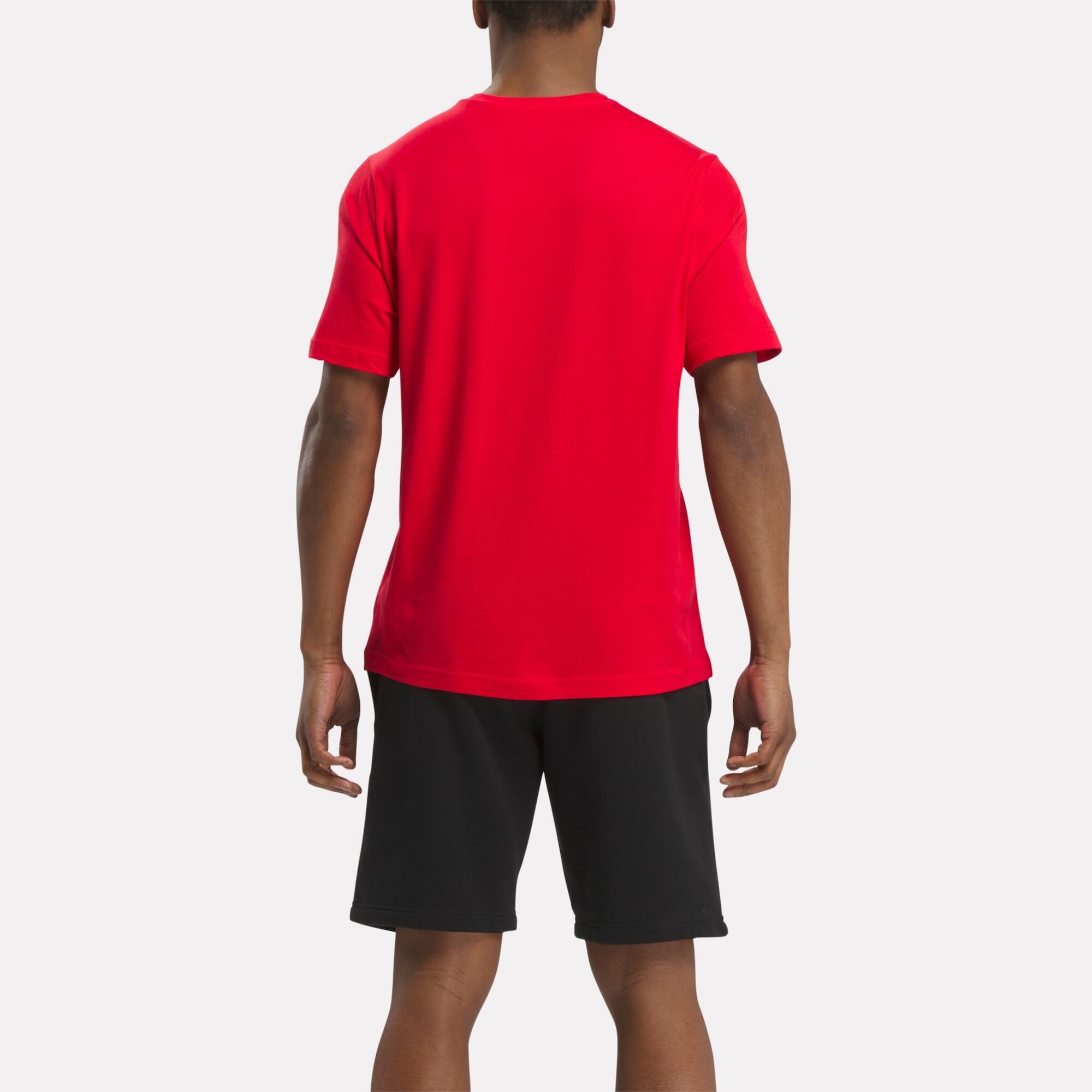 Camiseta Hombre Rojo Algodón Logo 2/5