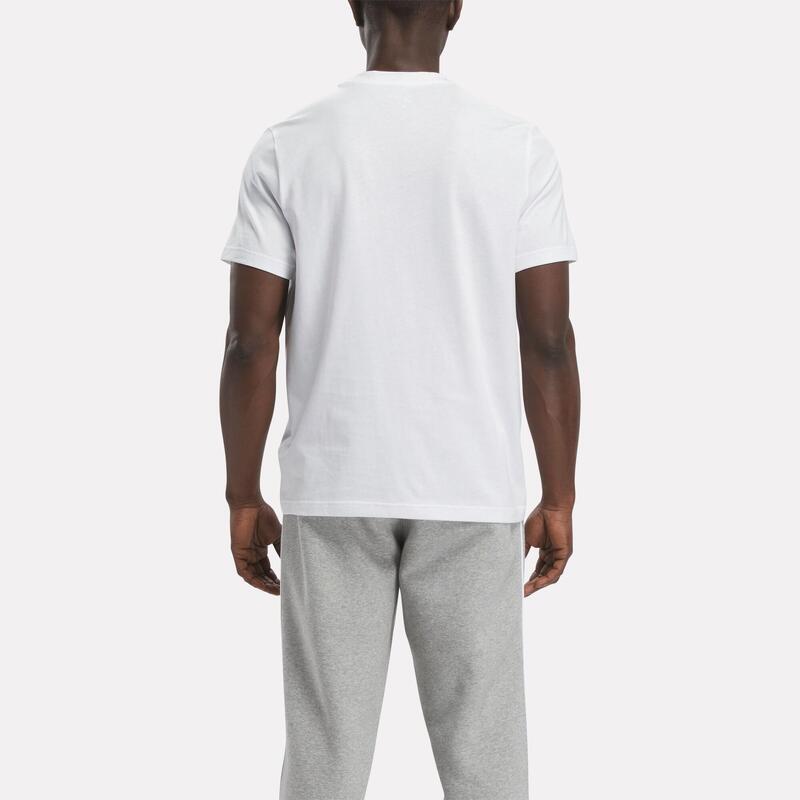 Tricou bumbac Reebok Alb Bărbați