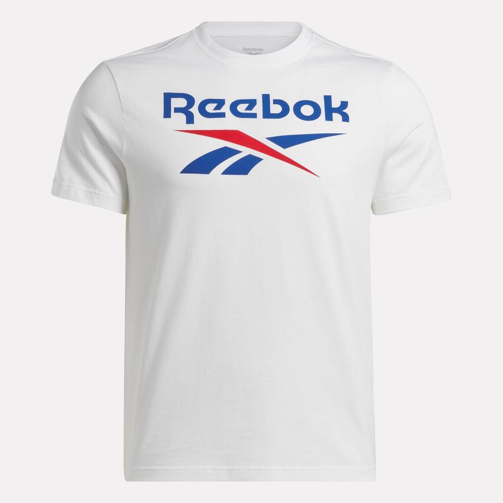Moška bombažna majica z logotipom - rumena
