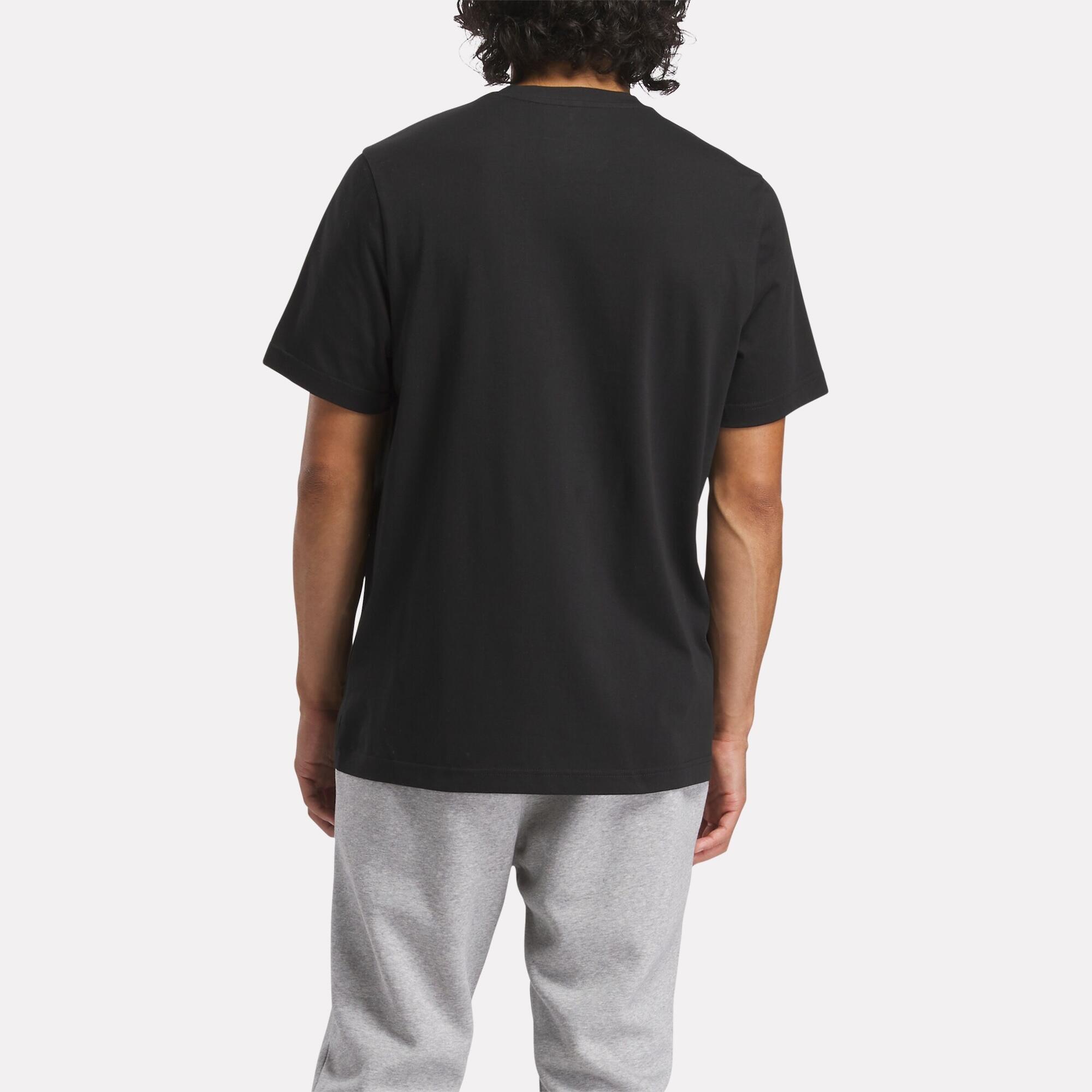 T-shirt homme en coton avec logo, noir 2/5