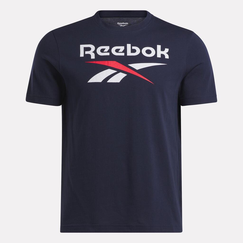 Moška bombažna majica z logotipom - rumena