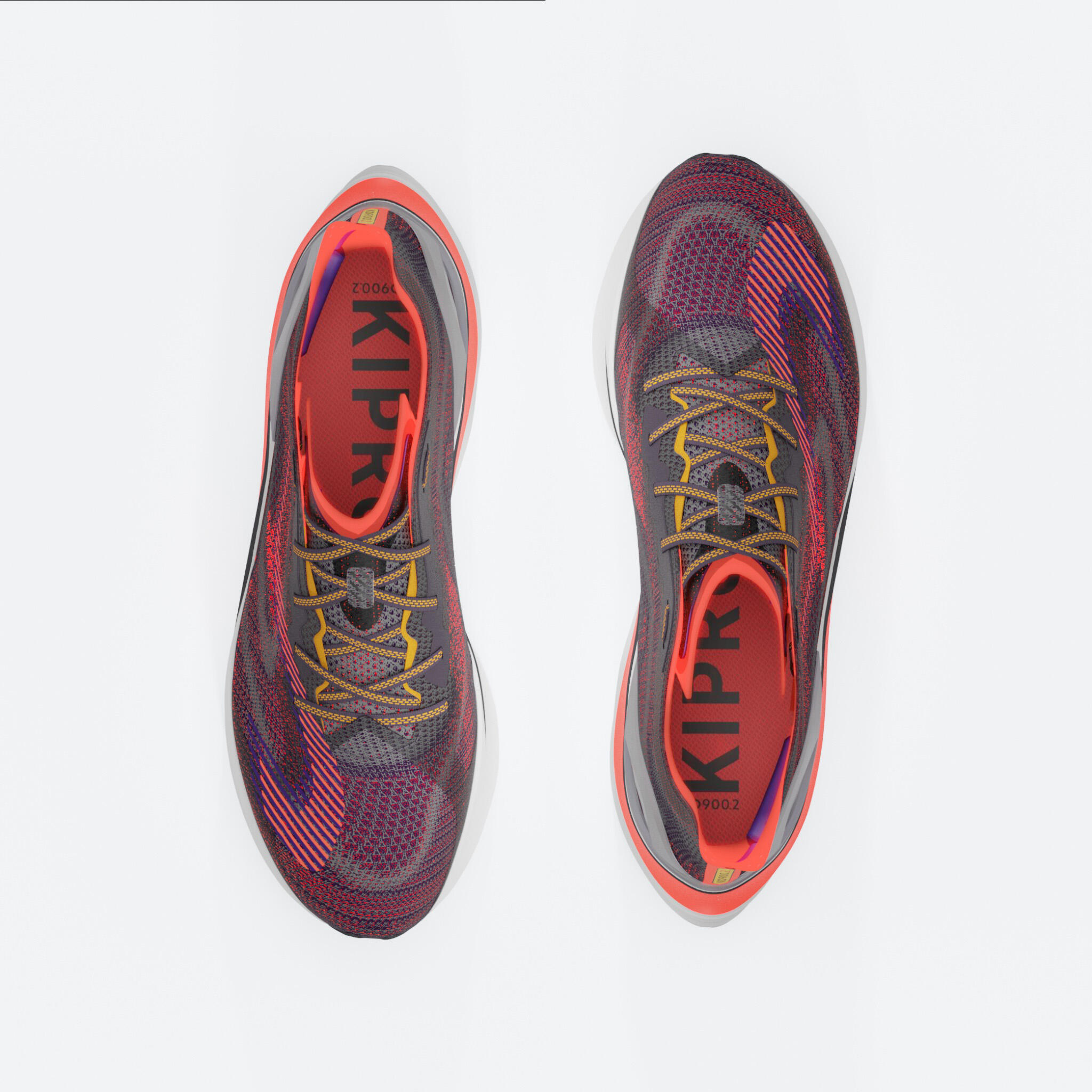 KIPRUN KD900.2 Men's Running Shoes - Purple/orange 7/10