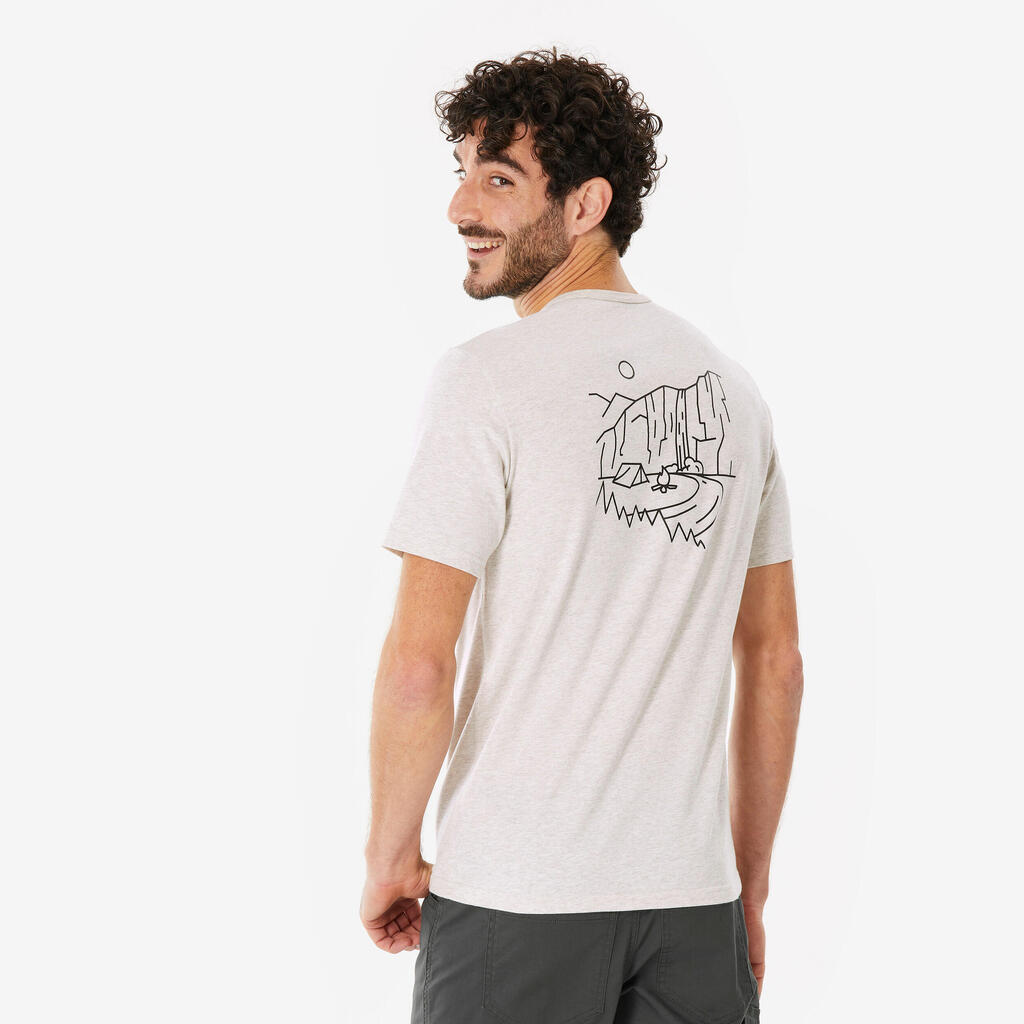 Men's T-Shirt Beige - NH100