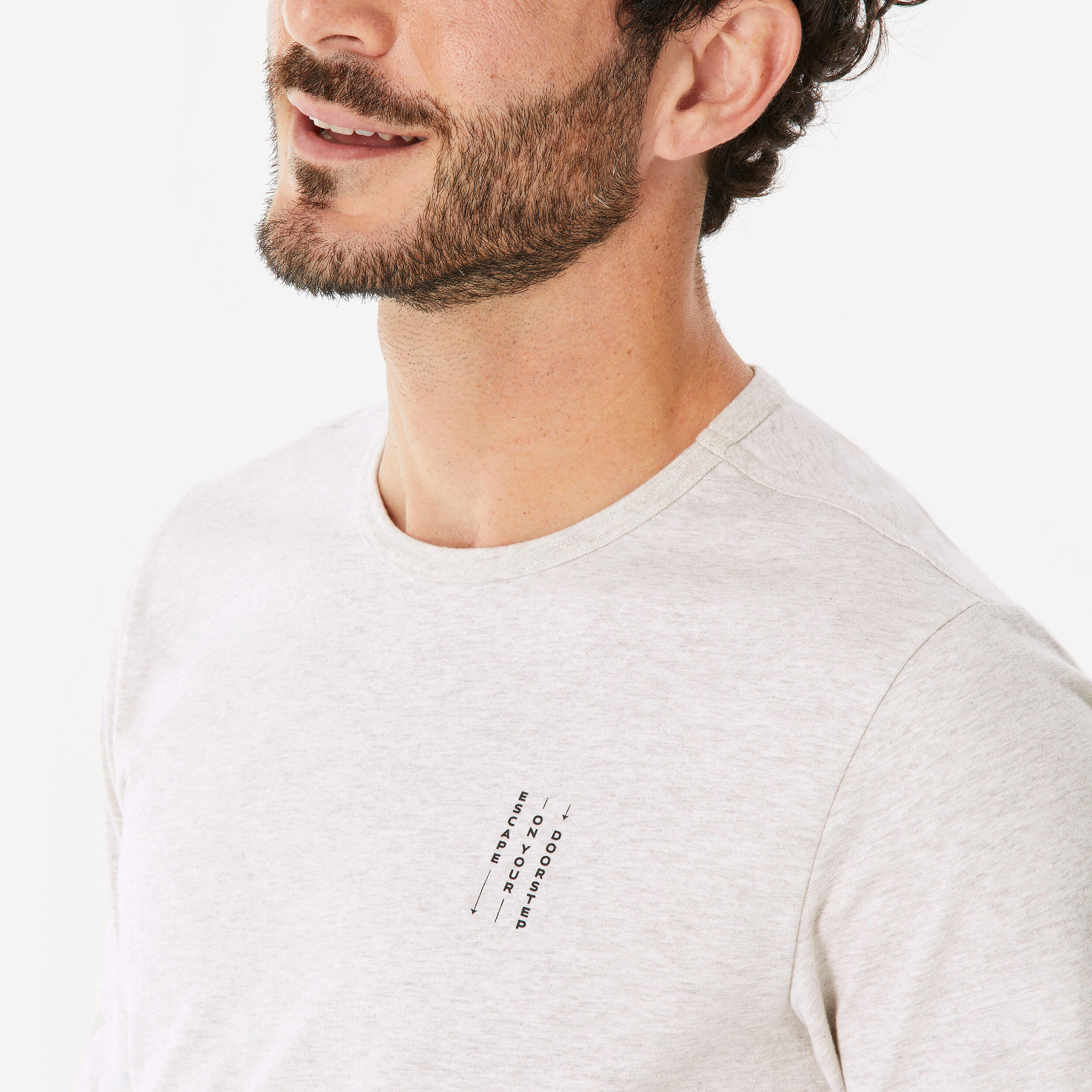 Wandershirt Herren- NH100 beige  4/5
