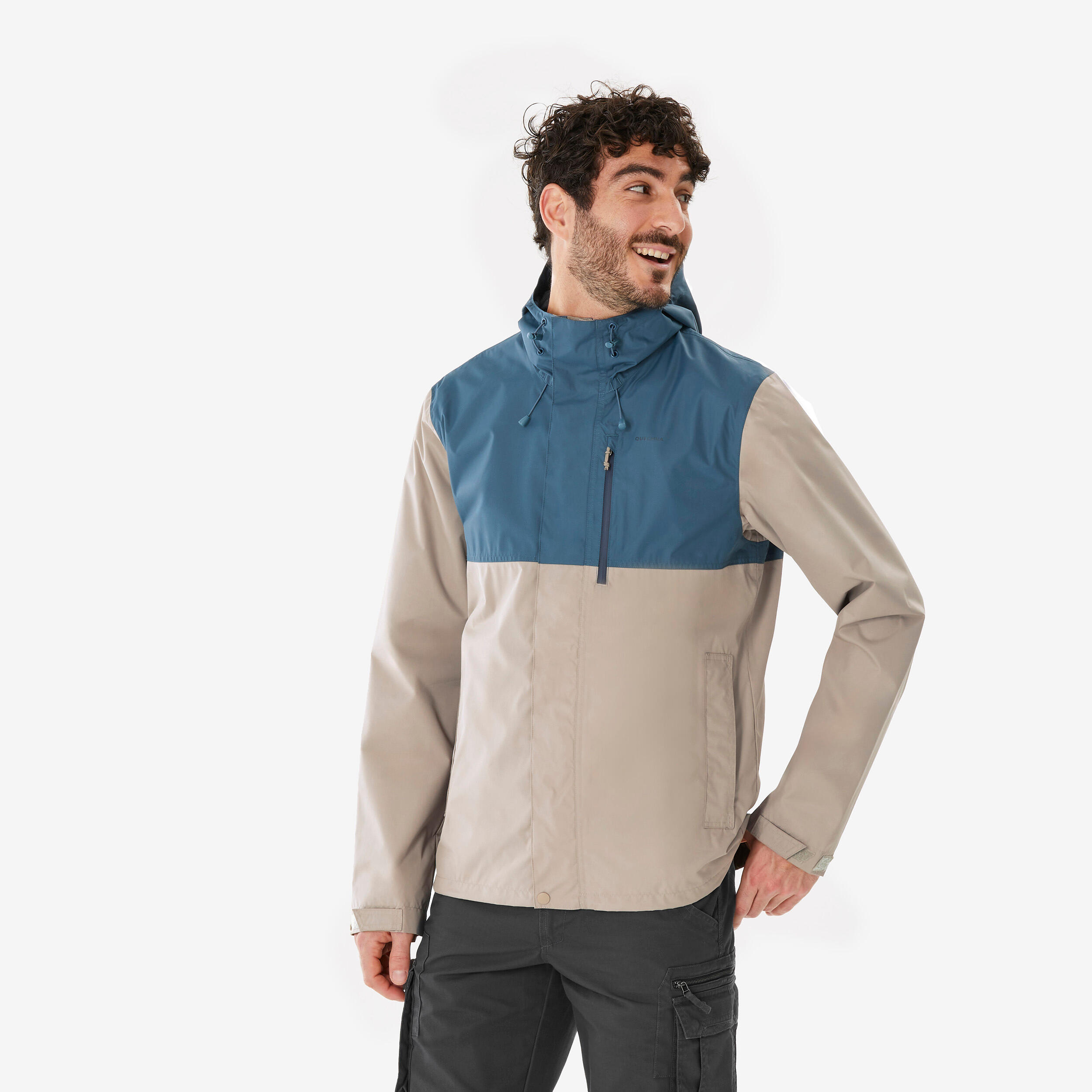 QUECHUA Regenjas voor wandelen voor heren NH500