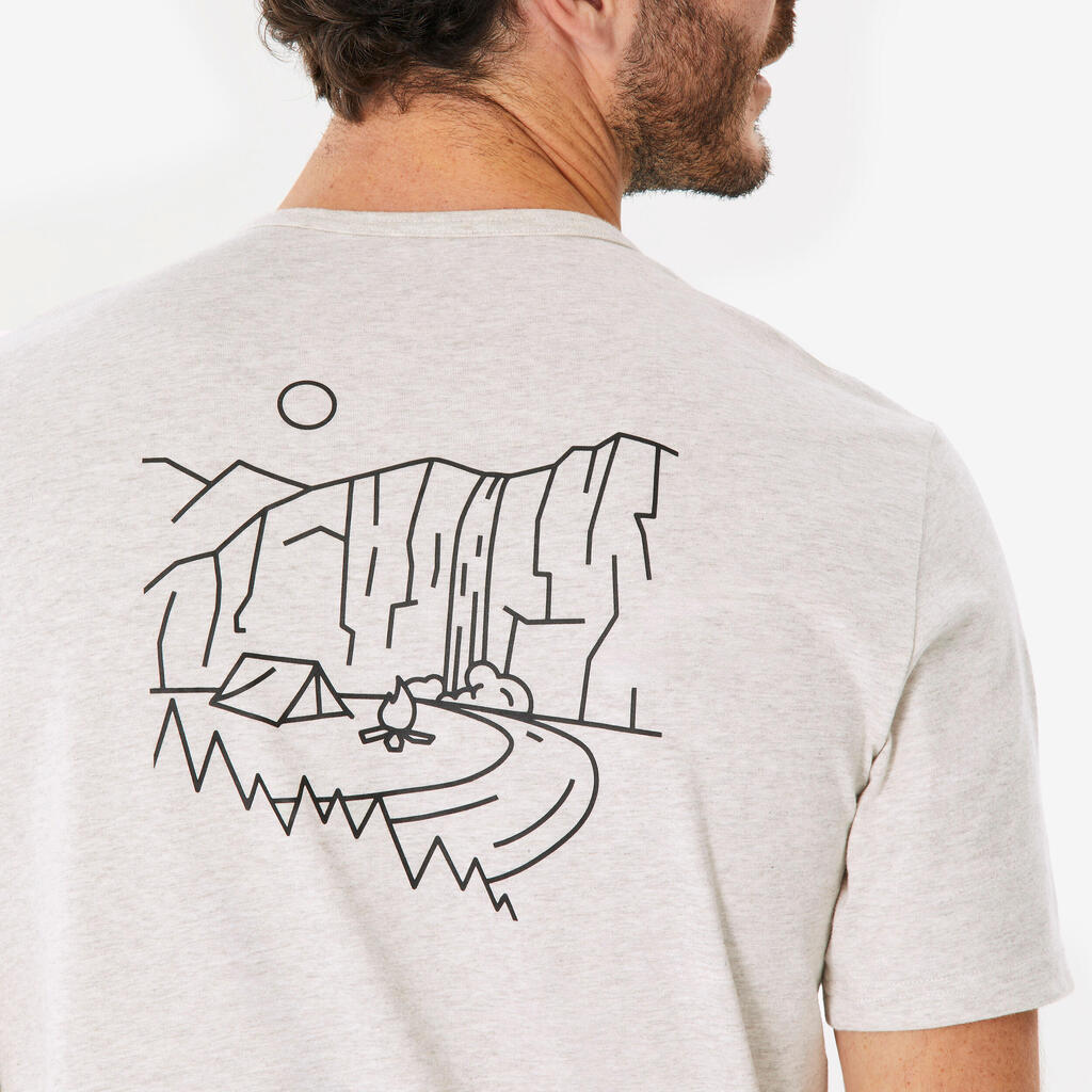 Men's T-Shirt Beige - NH100