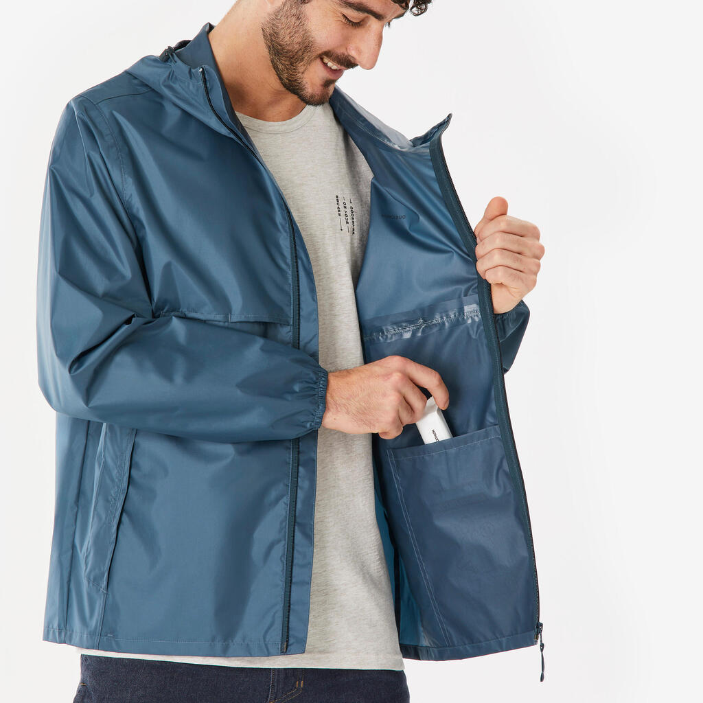Veste raincut fullzip Bleu H