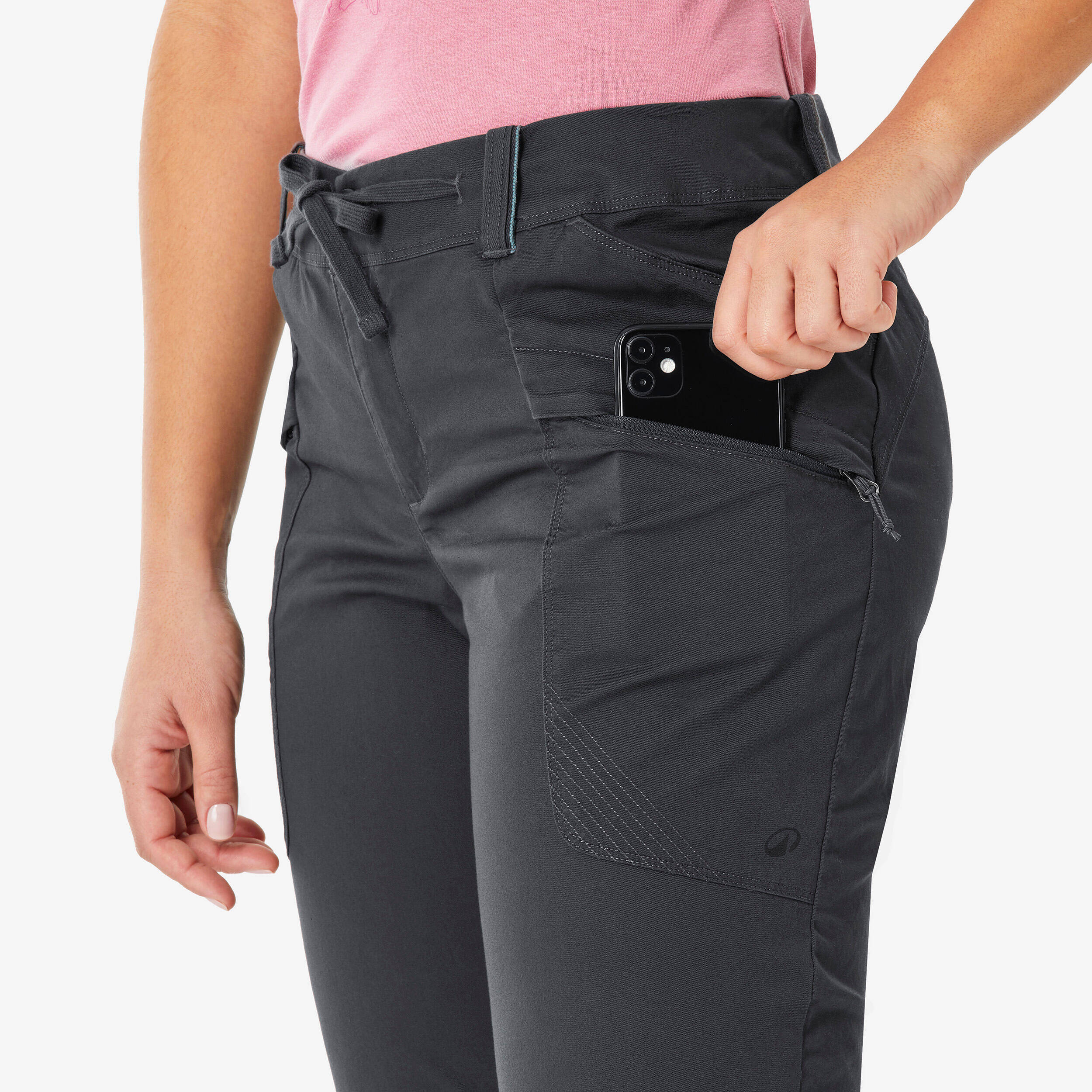 Women's hiking trousers NH500 Regular grey -  4