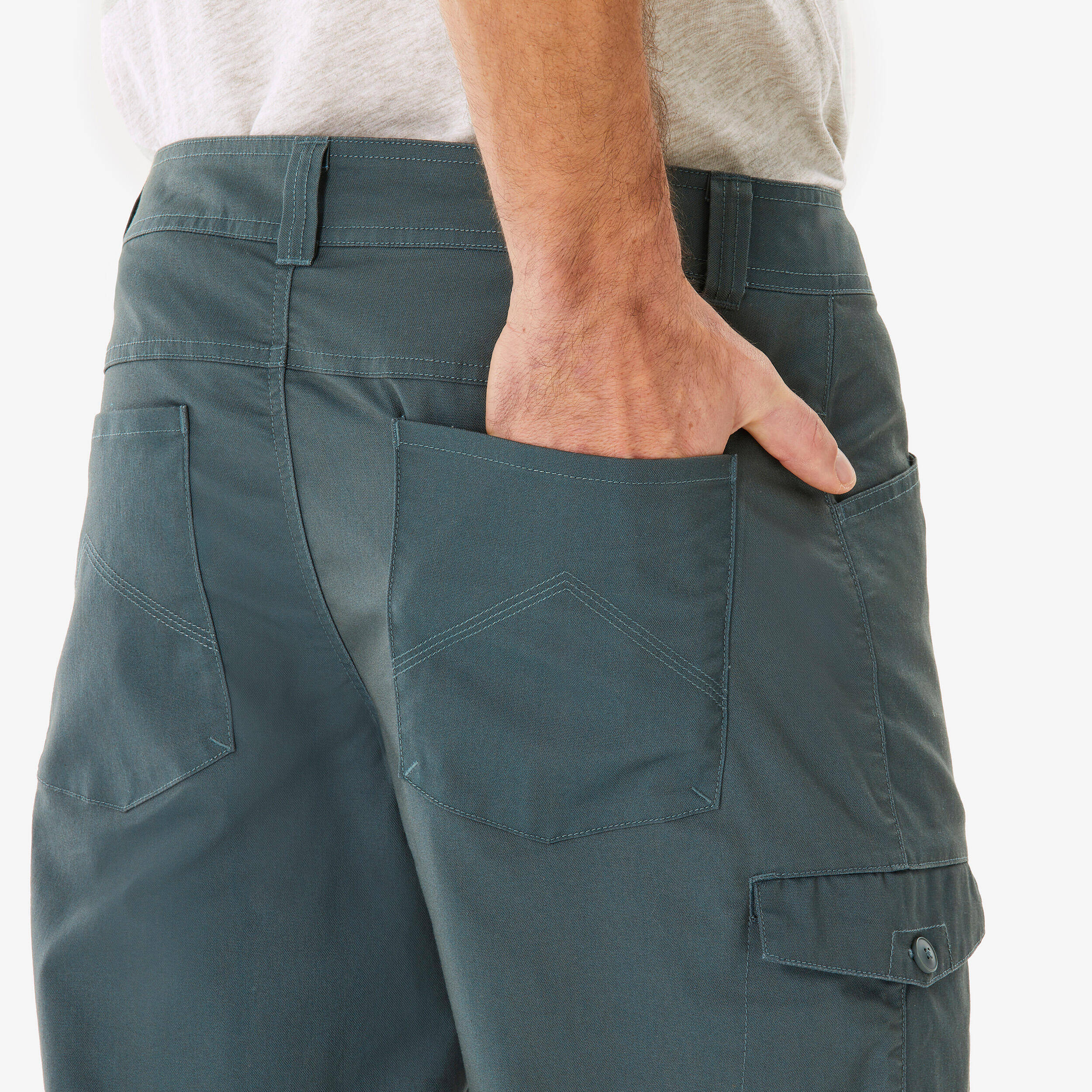 Men’s hiking bermuda shorts, NH500 - Green -  5