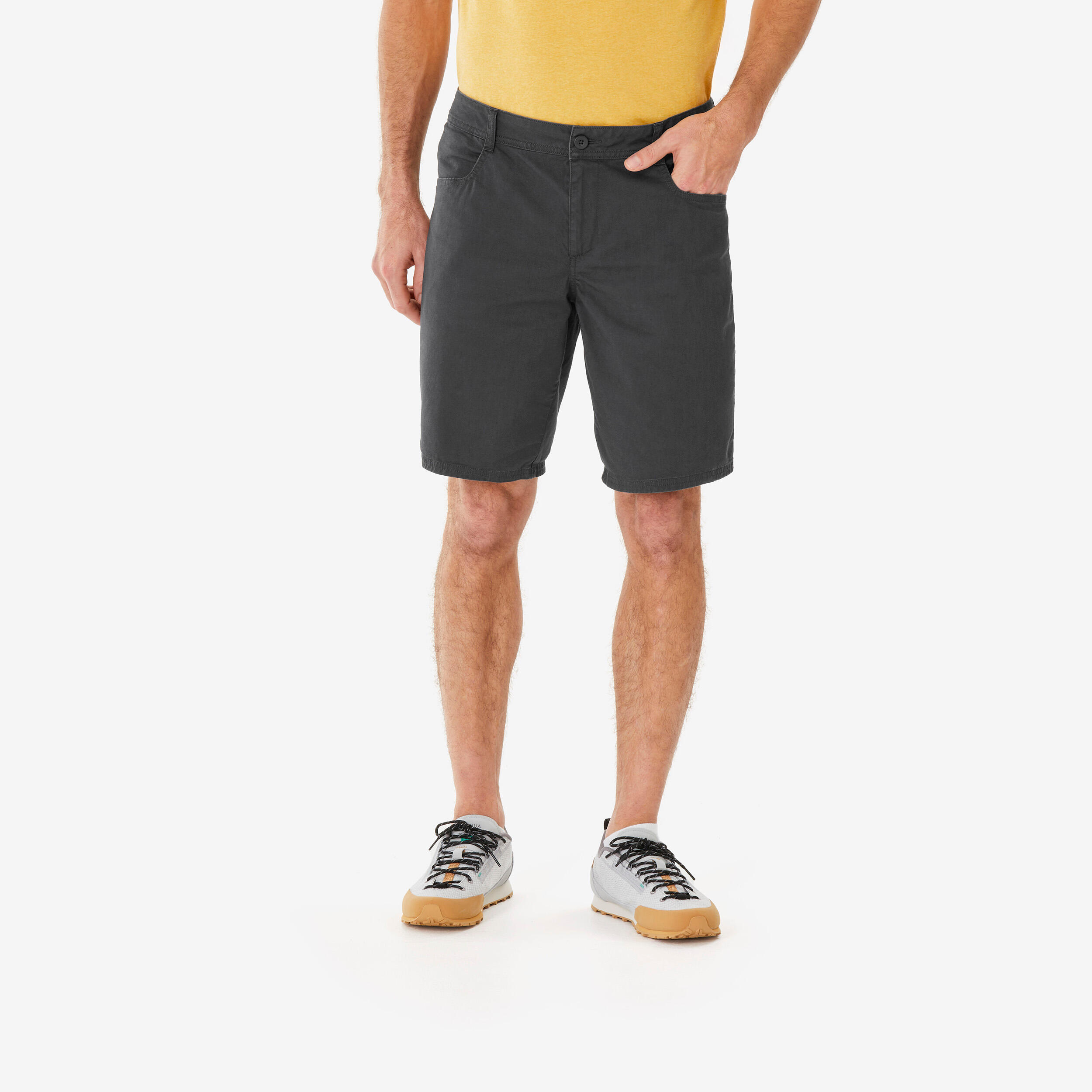 Quechua Men’s Hiking Shorts NH100 Carbon Grey