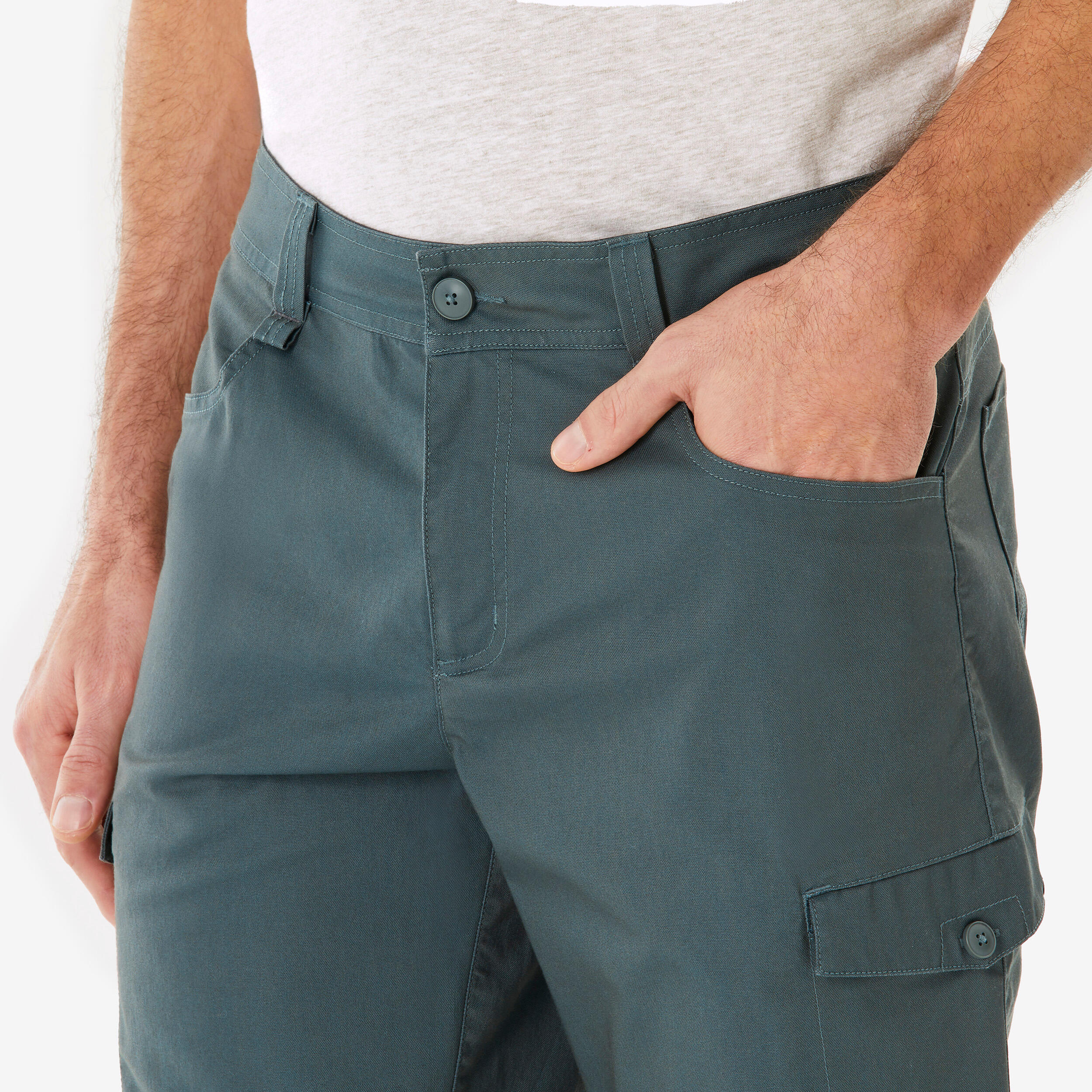Men’s hiking bermuda shorts, NH500 - Green