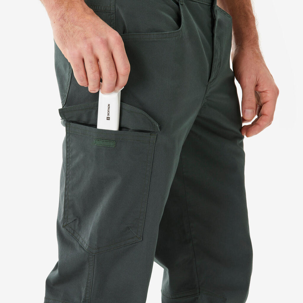 Pantalone za pešačenje NH100 muške - sive