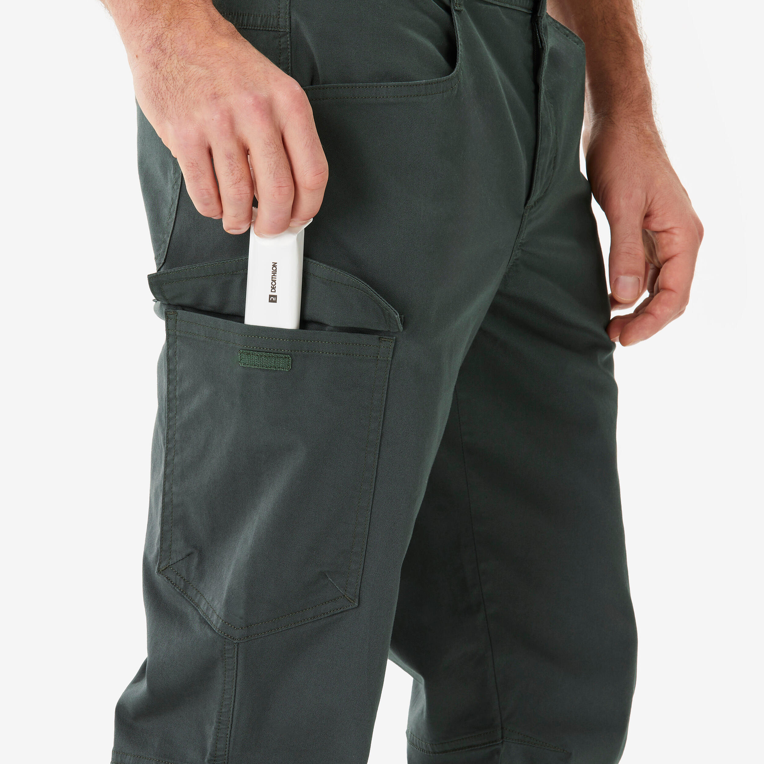 Pantalon de randonnée -18°C déperlant homme, NH100 vert