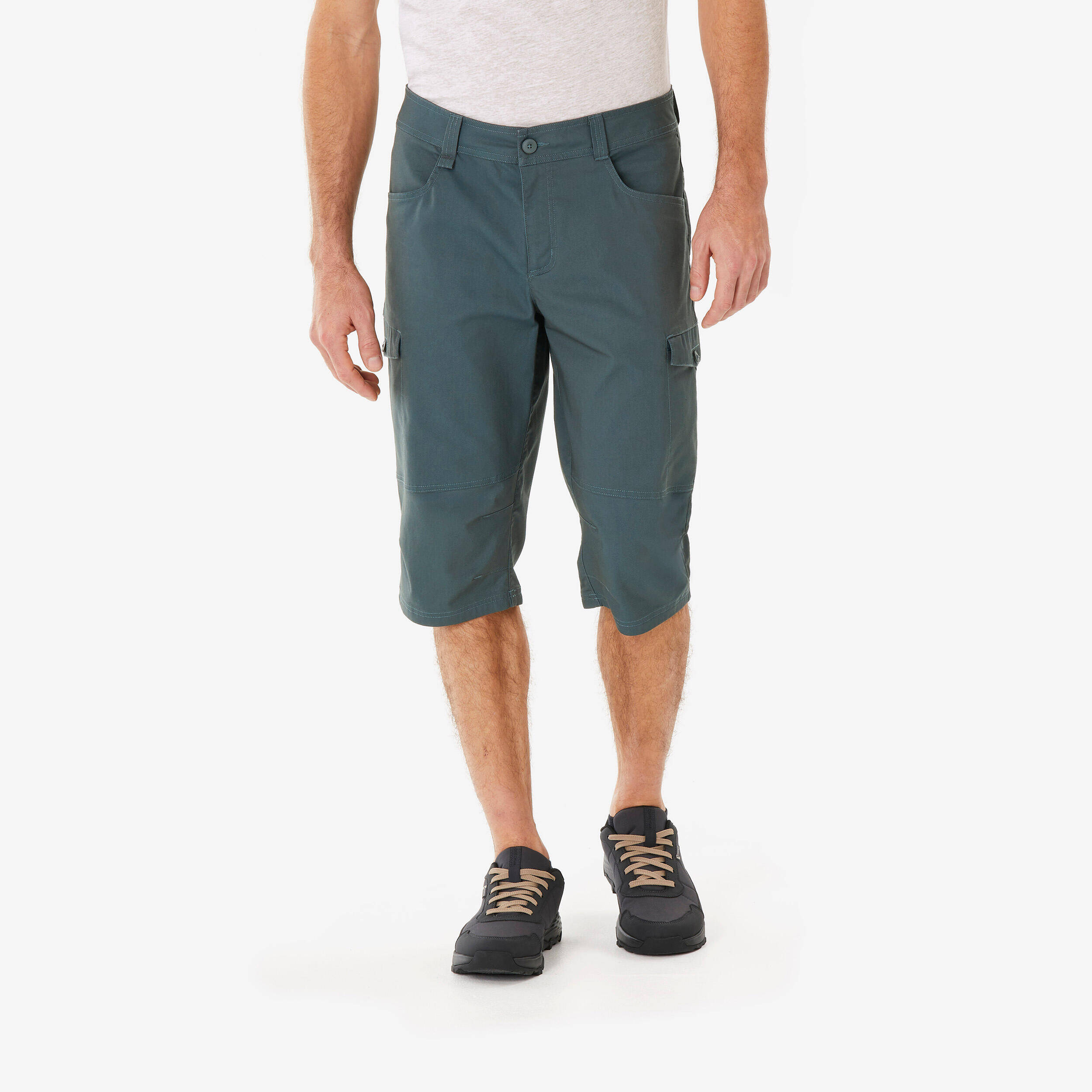 Men’s hiking bermuda shorts, NH500 - Green