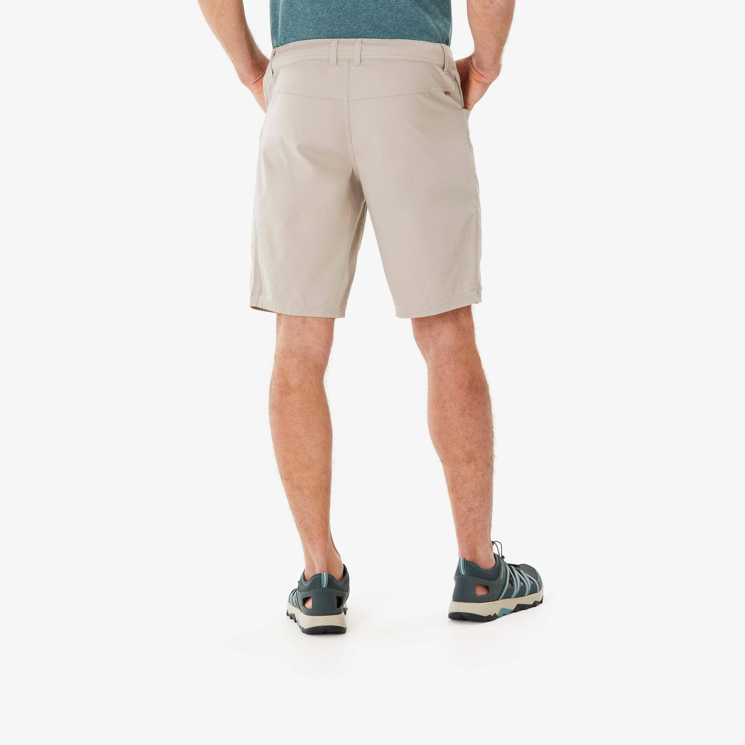 Men’s hiking shorts, NH100 - Beige -  3