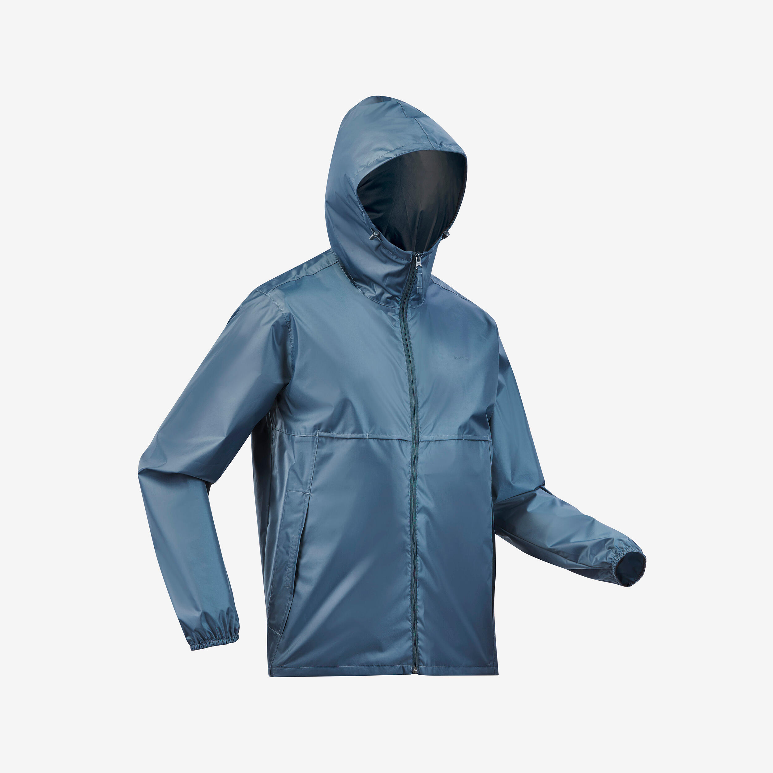 Chubasquero de montaña y trekking cremallera entera Hombre Quechua Raincut 8/8