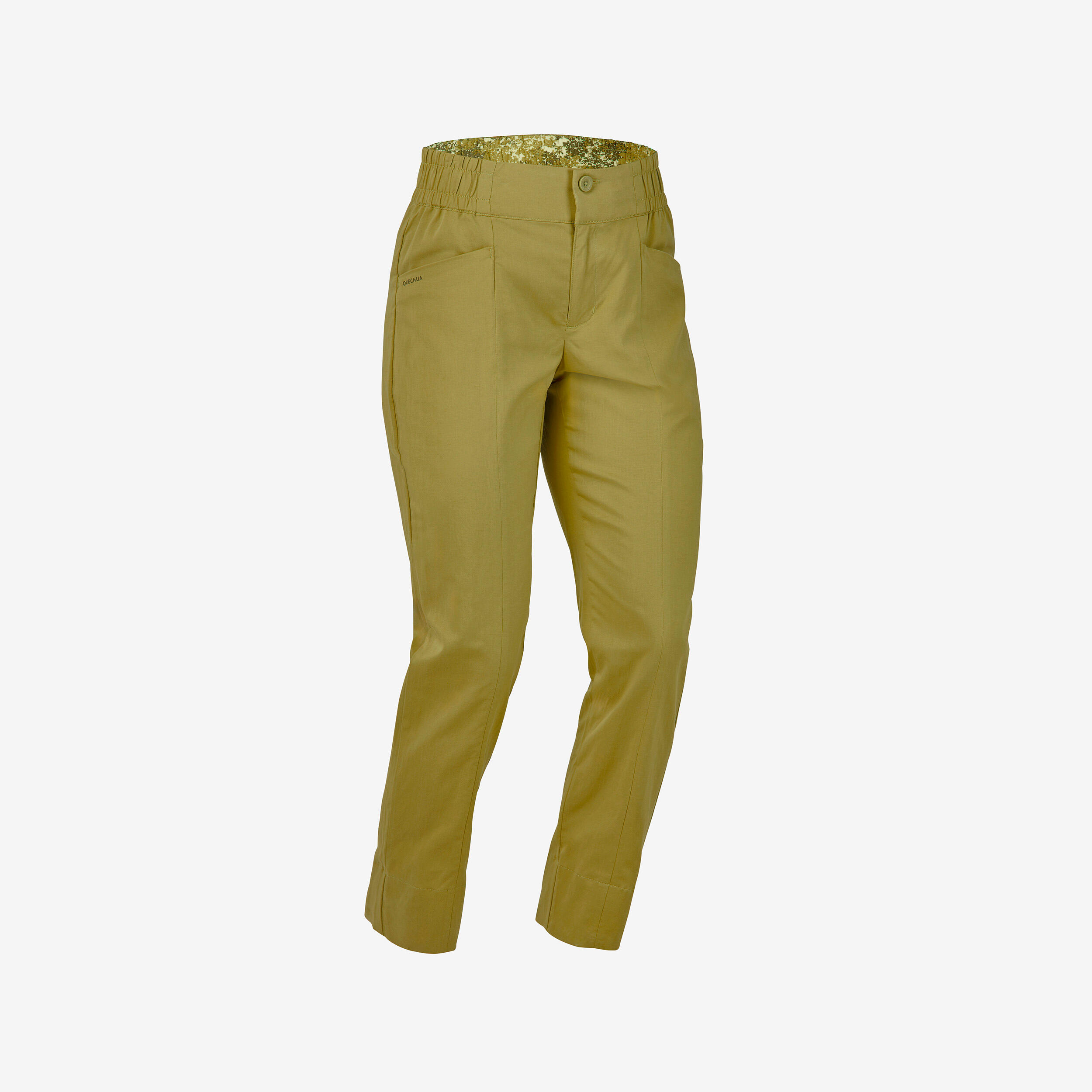 Pantalón de montaña y trekking lino Mujer Quechua NH500 caqui 7/7
