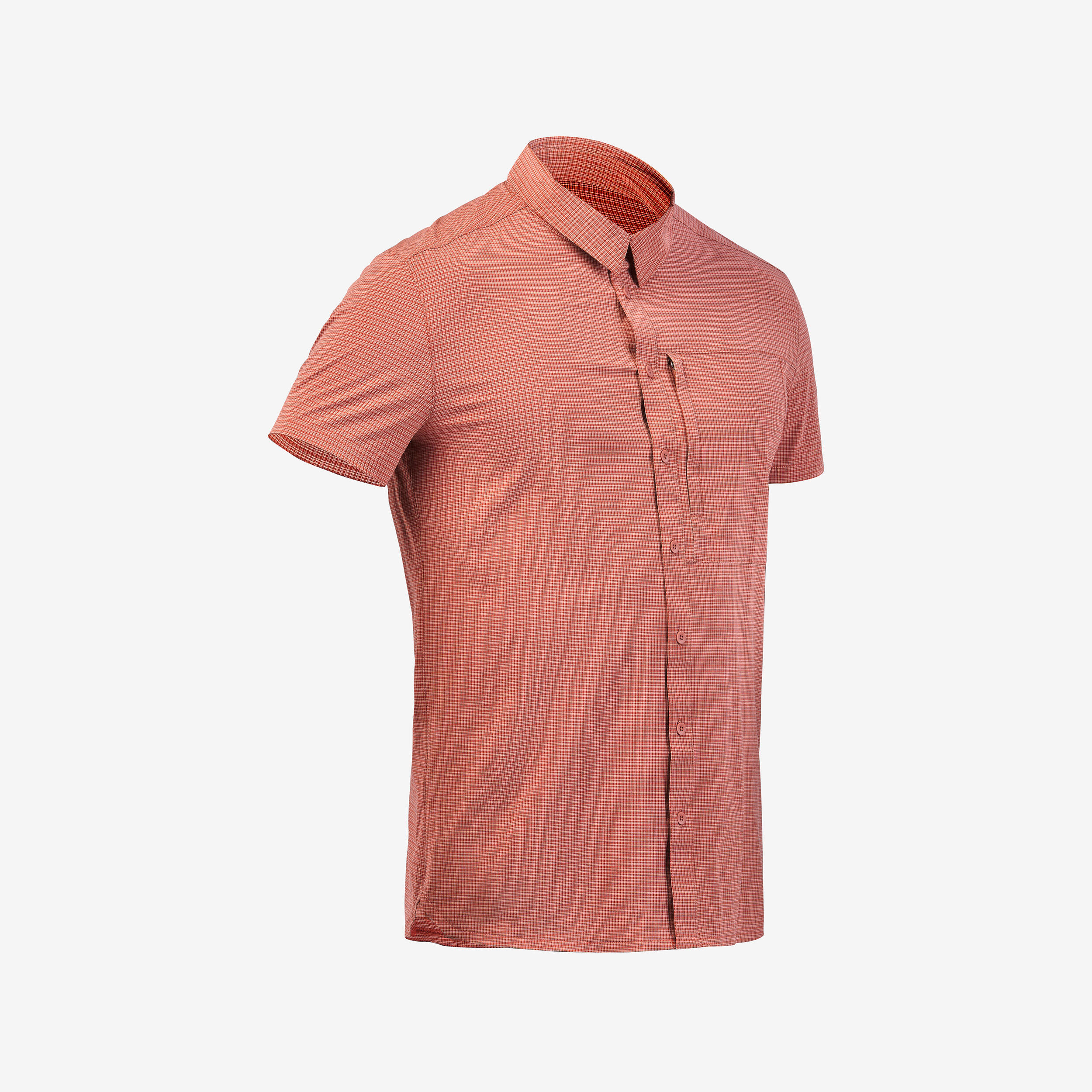 Camisa de montaña y trekking manga corta Hombre Forclaz NH500 5/5