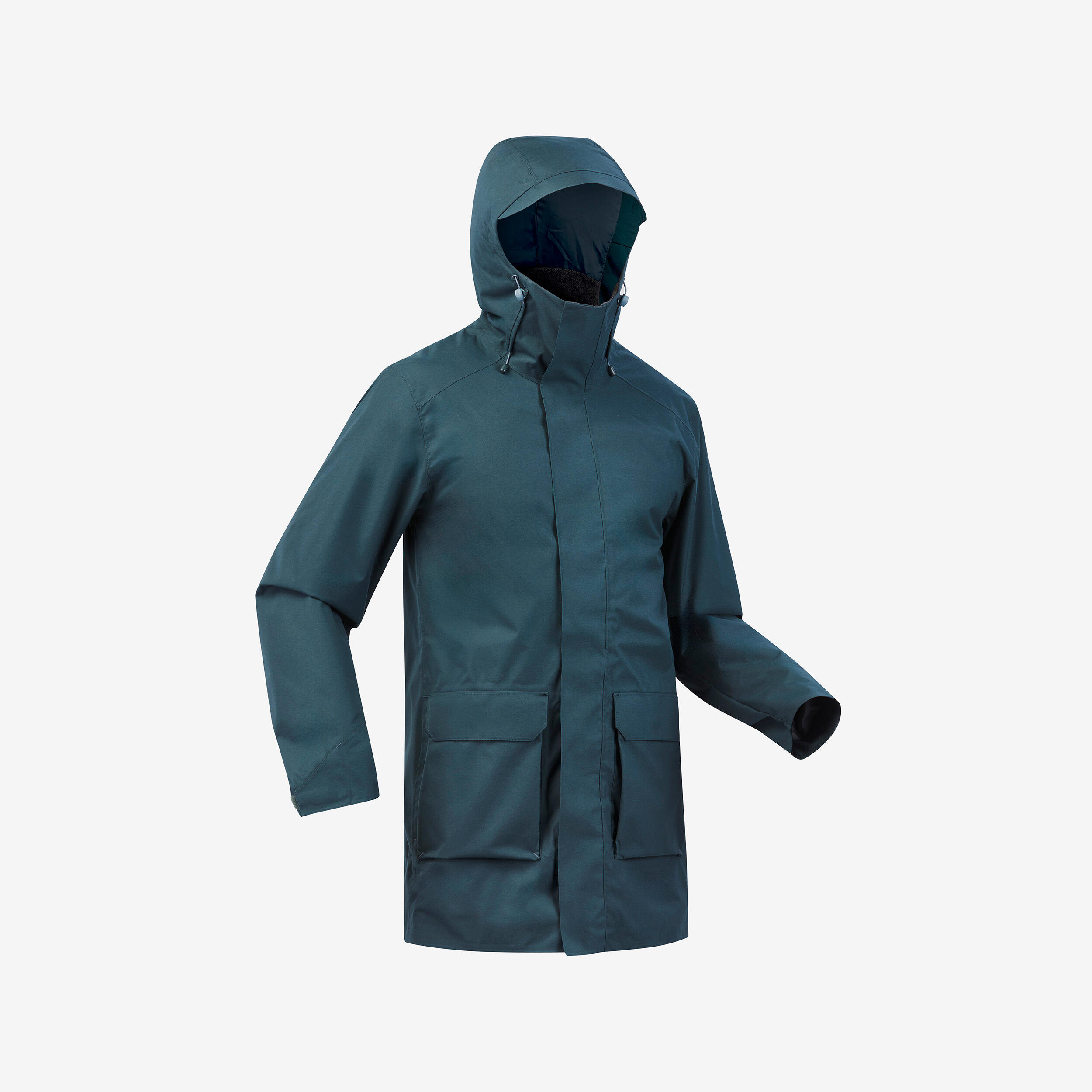 Chaqueta impermeable de montaña y trekking larga Hombre Quechua NH500 11/11