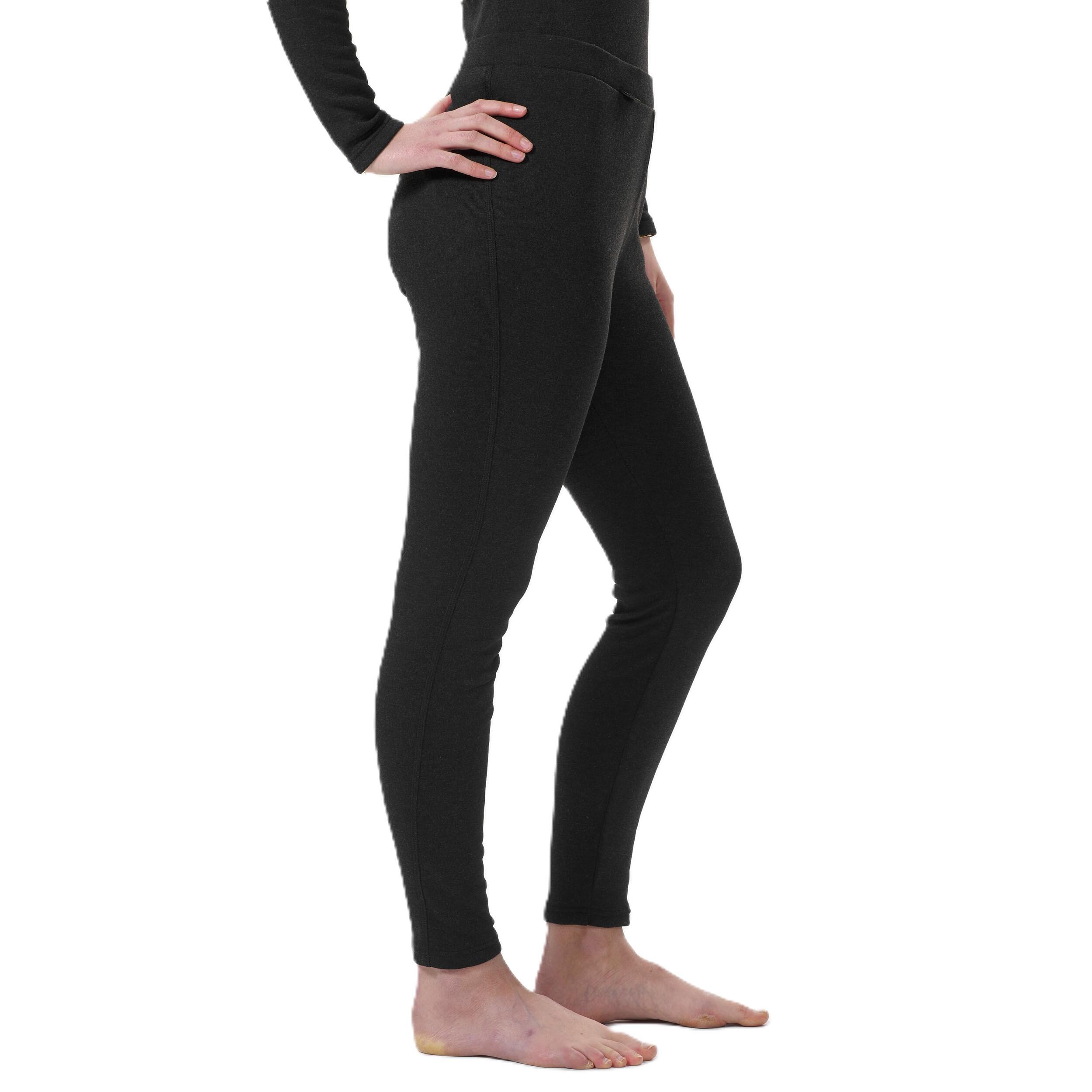 WEDZE WOMEN'S SKI BASE LAYER BOTTOM - BL 100 - BLACK