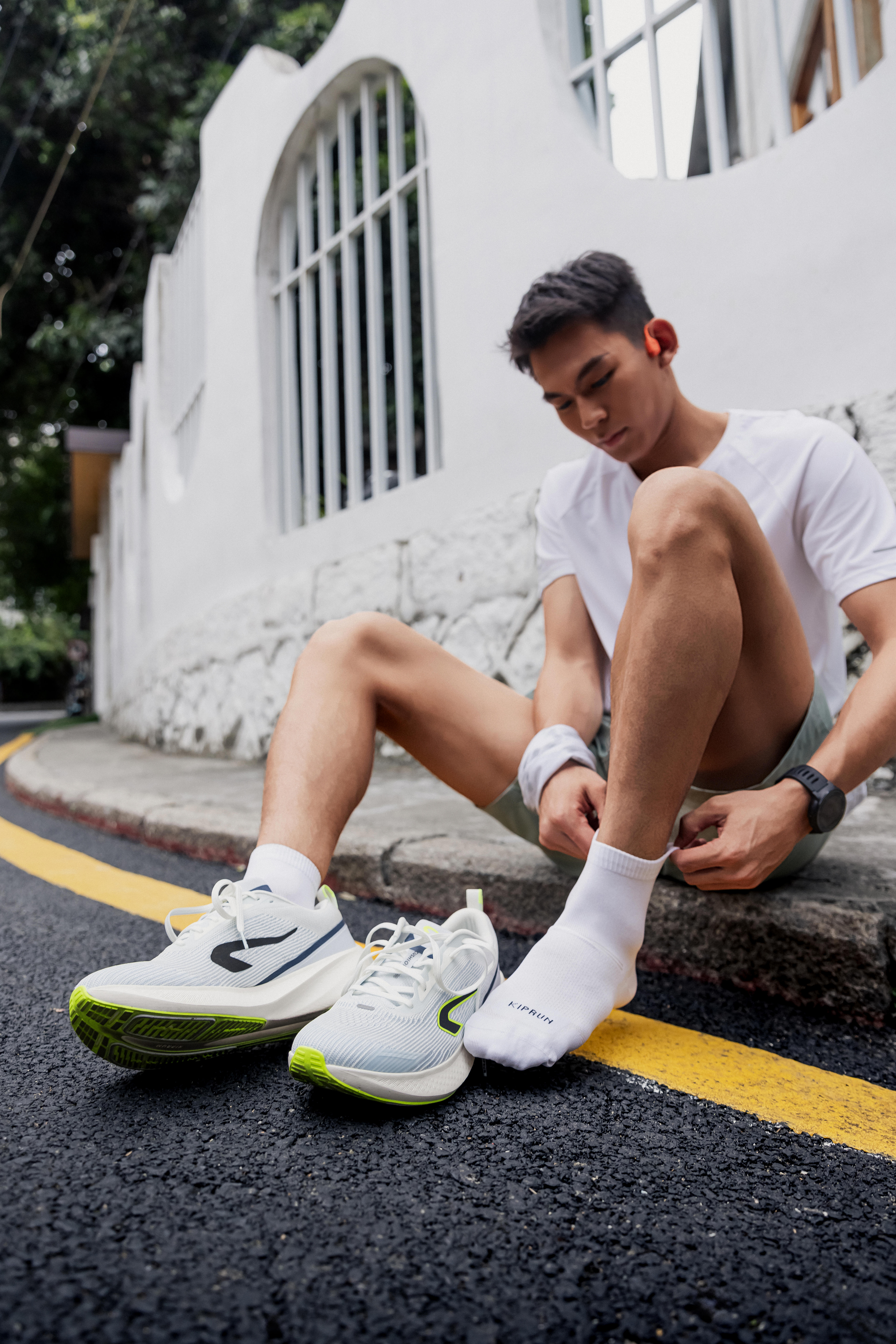 Kiprun Run 500 Thin Breathable Mid Socks 2-Pack | Kiprun