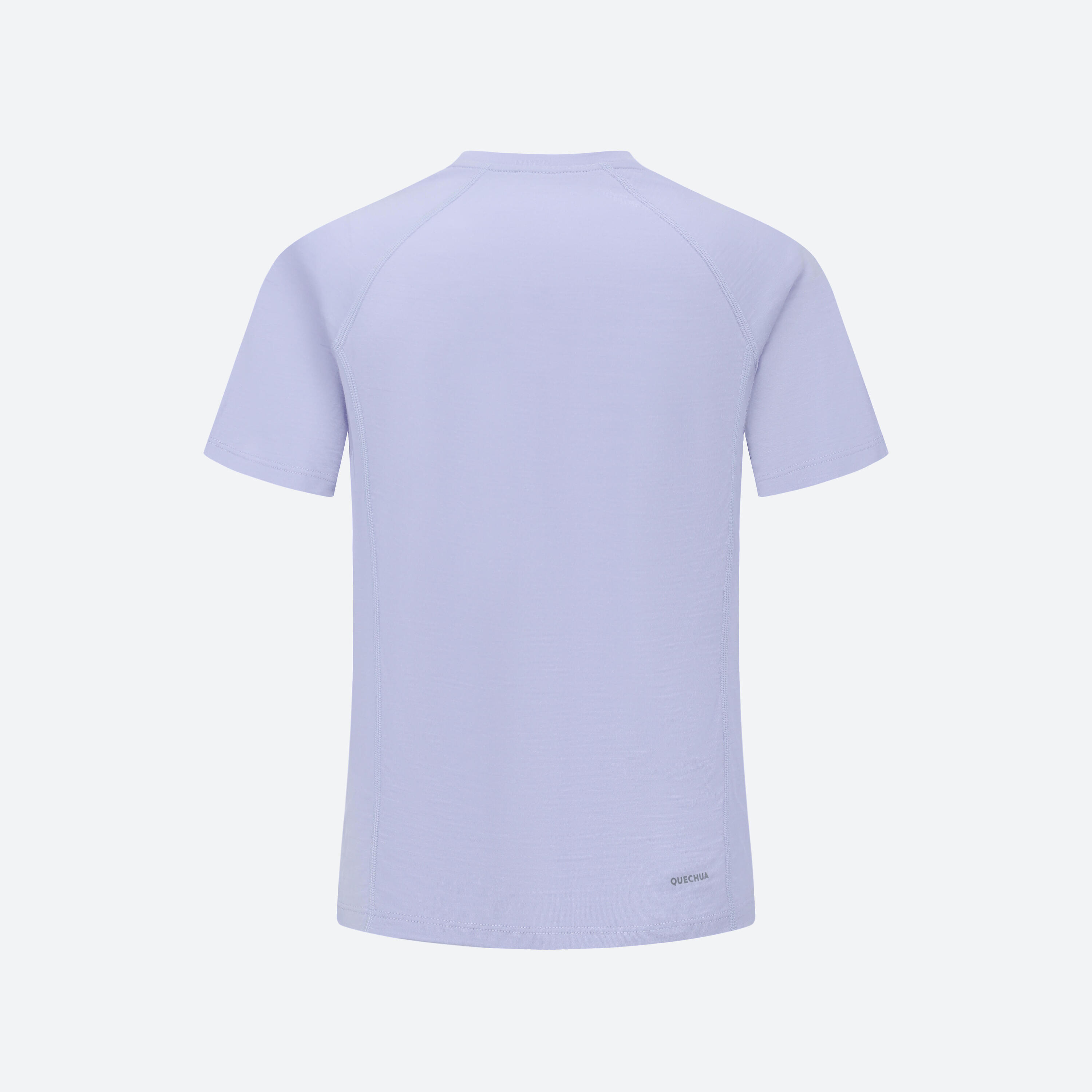 T-shirt in lana trekking bambina MH900 WOOL lilla 3/21