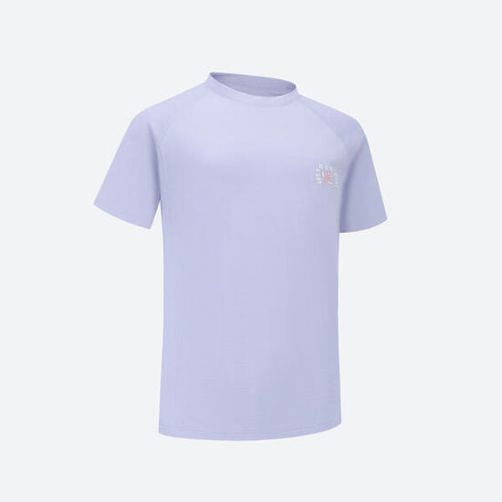 T-shirt de randonnée mérinos enfant 7-15 ans, MH900 violet